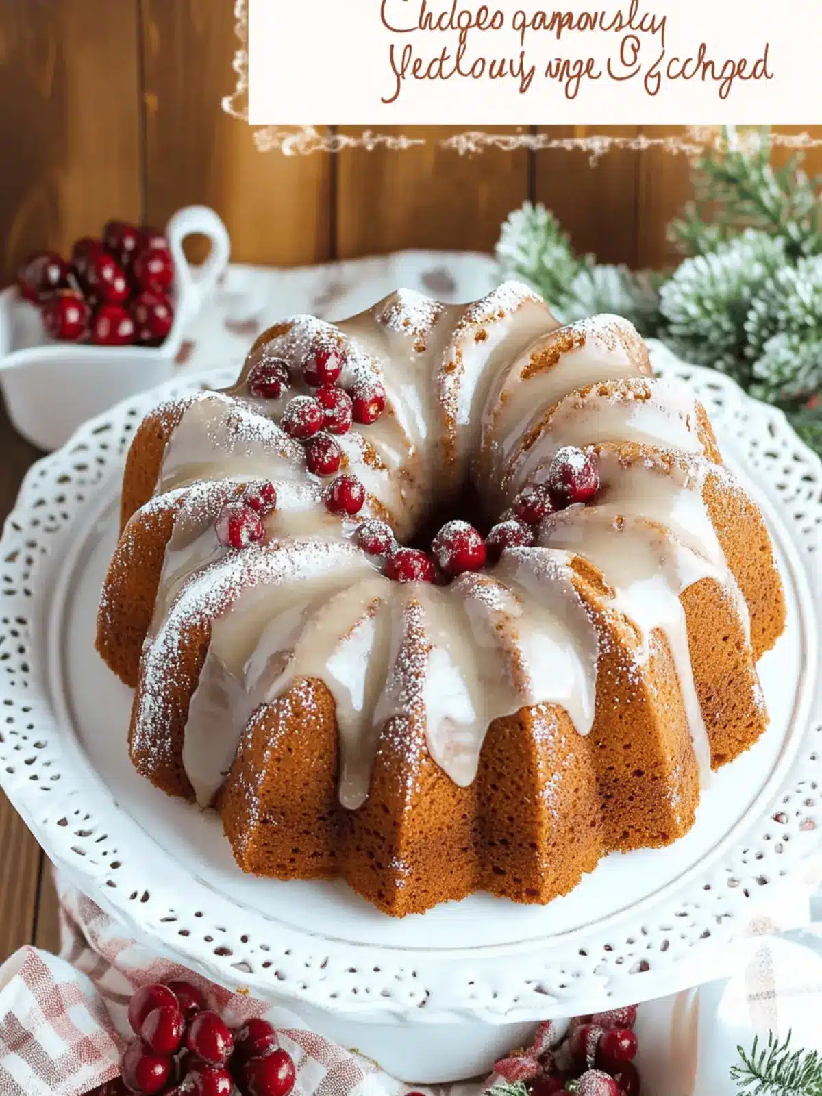 Irresistible Gingerbread Bundt Cake With Vanilla Glaze Delight 3 Gingerbread Bundt Cake With Vanilla Glaze
