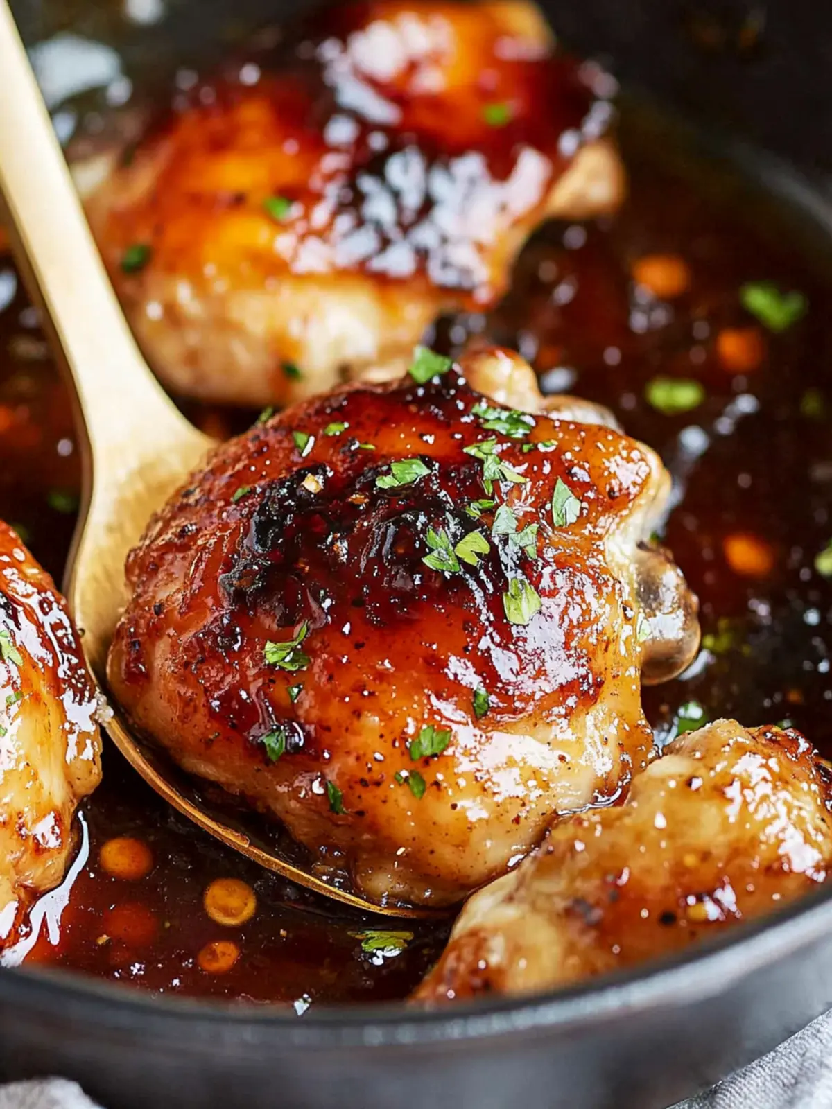 Brown Sugar Garlic Chicken Thighs