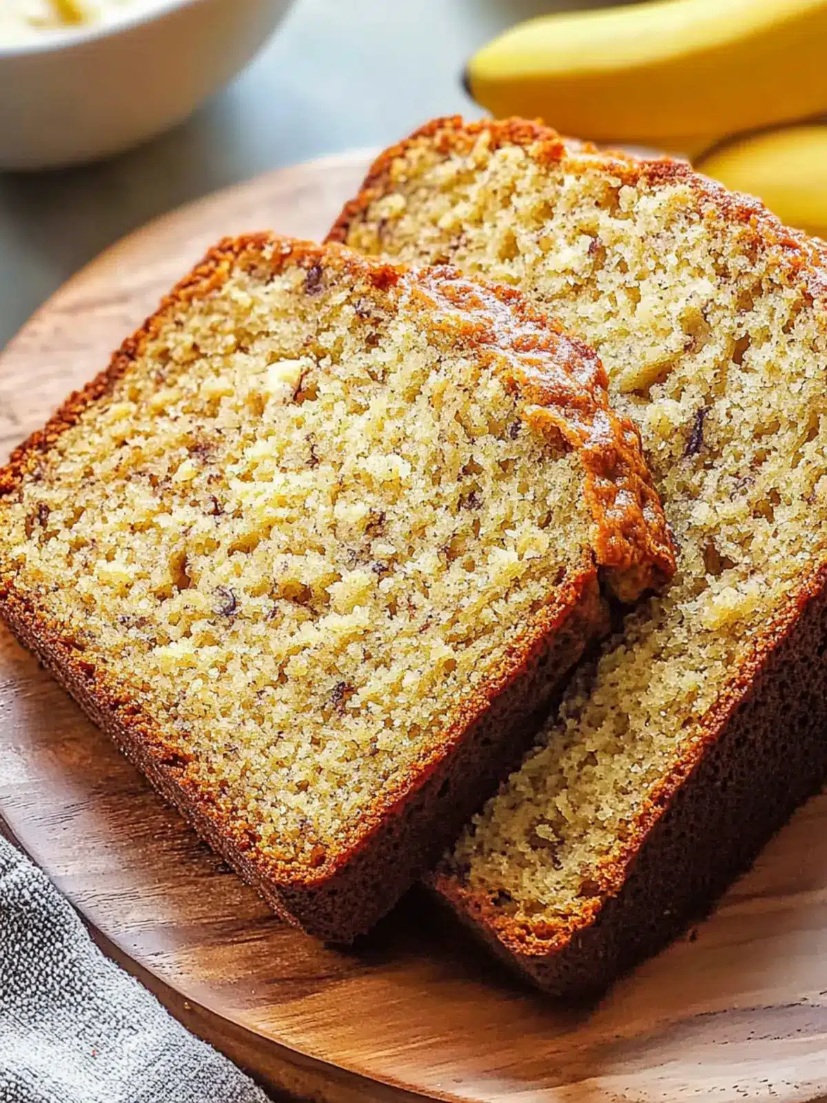 3-Ingredient Banana Bread