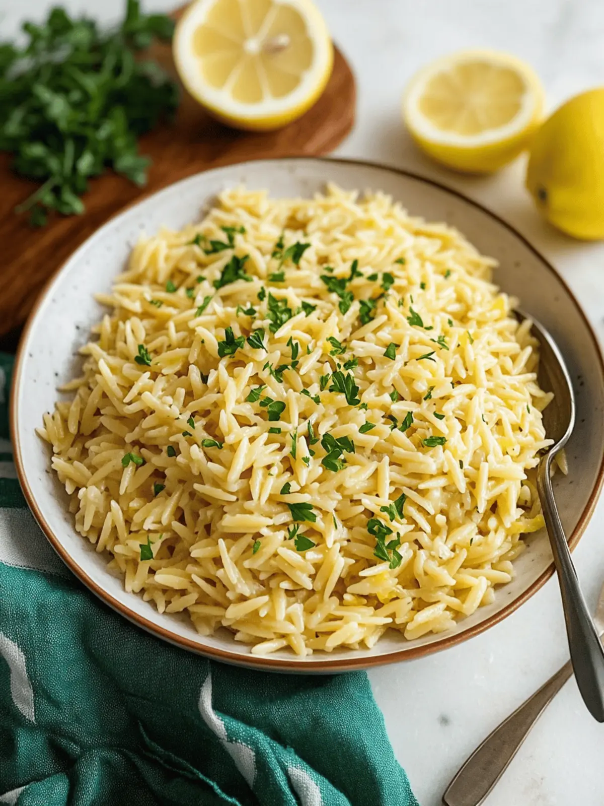 Zesty Lemon Orzo in 20 Minutes for an Irresistible Side! 2 Lemon Orzo