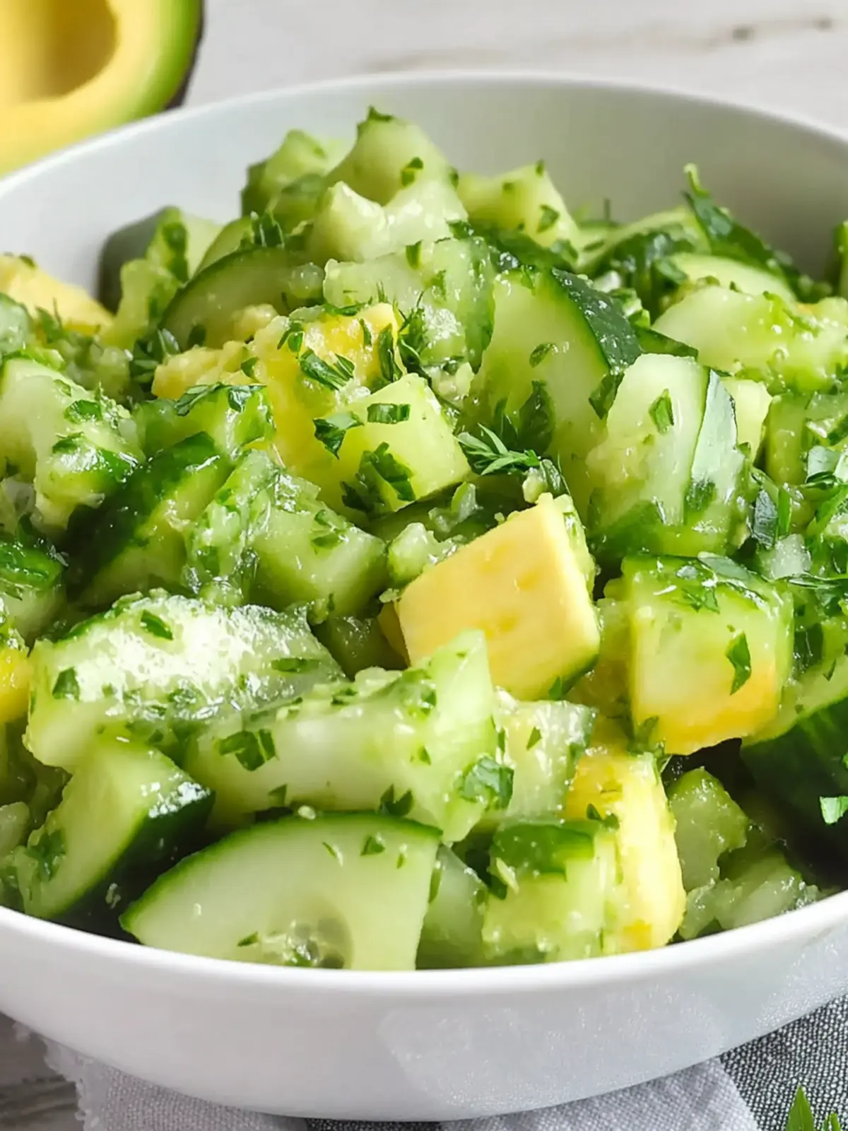 Cucumber and Avocado Salad