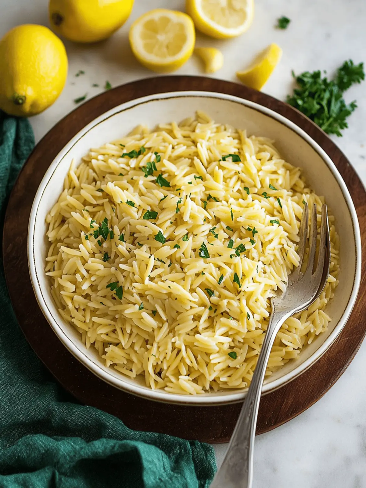 Zesty Lemon Orzo in 20 Minutes for an Irresistible Side! 4 Lemon Orzo
