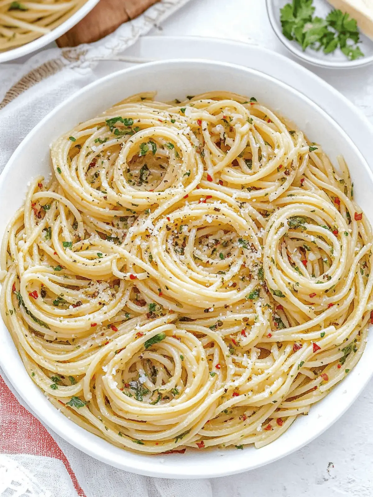 Spaghetti Aglio e Olio: Quick Italian Delight in 15 Minutes 2 Spaghetti Aglio e Olio