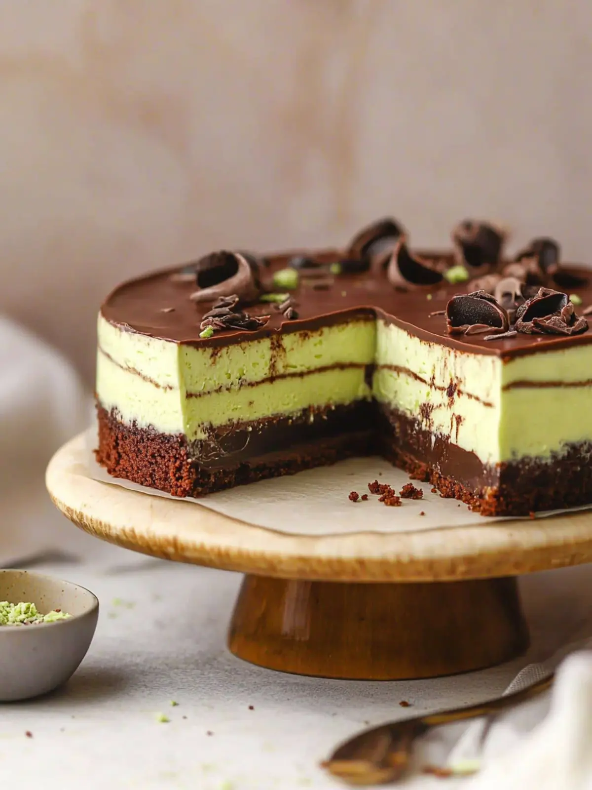 No Bake Dubai Chocolate Cheesecake