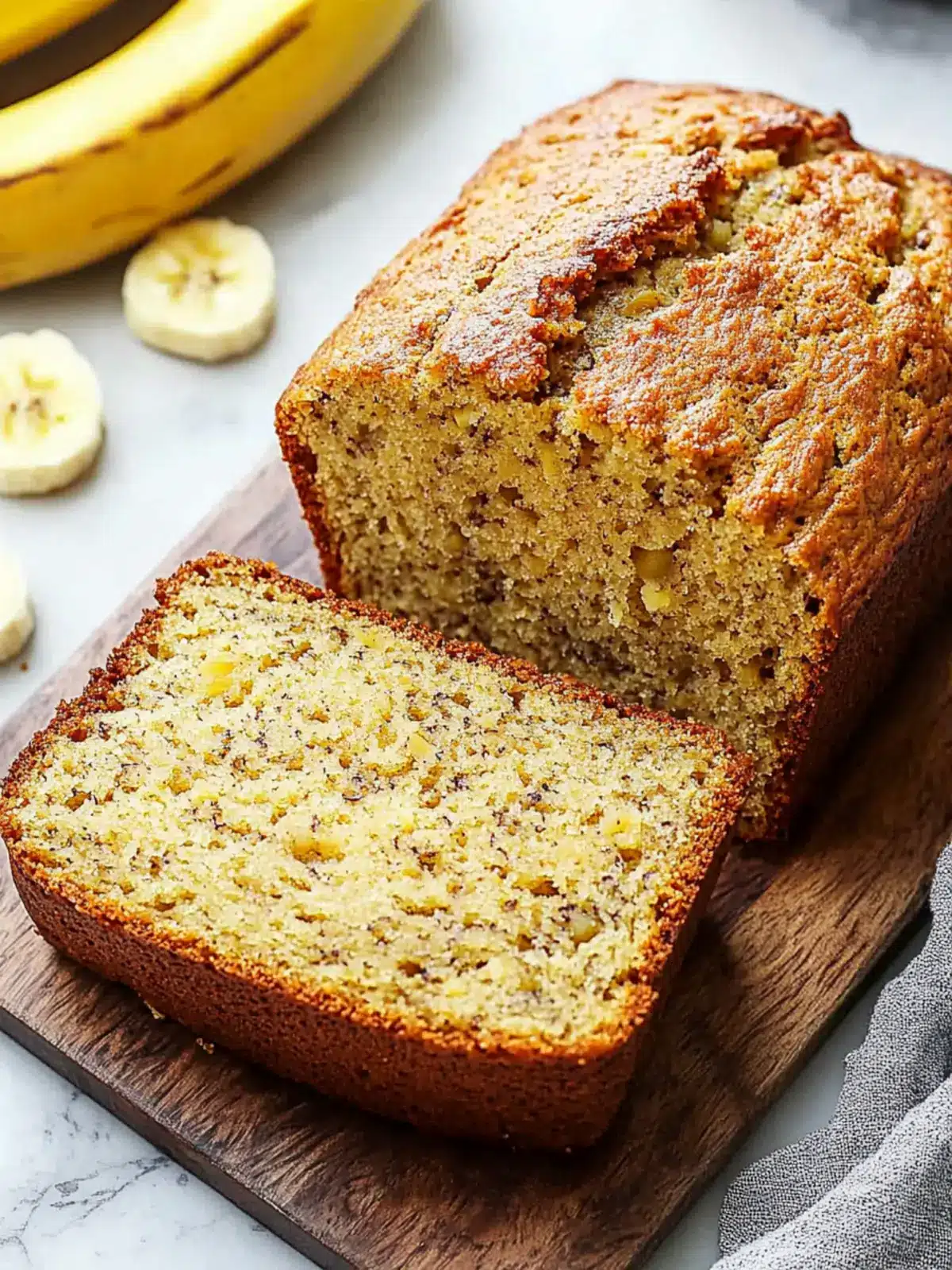 3-Ingredient Banana Bread
