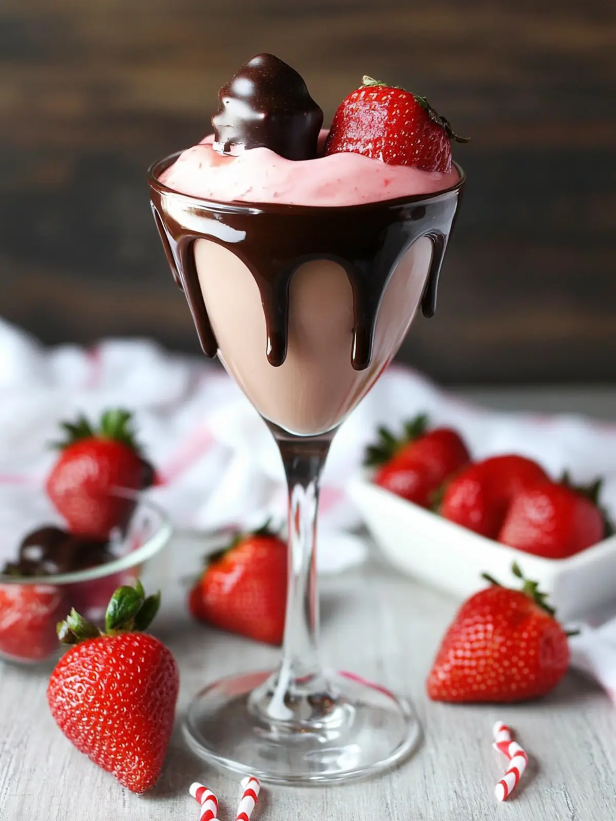 Chocolate Covered Strawberry Martini