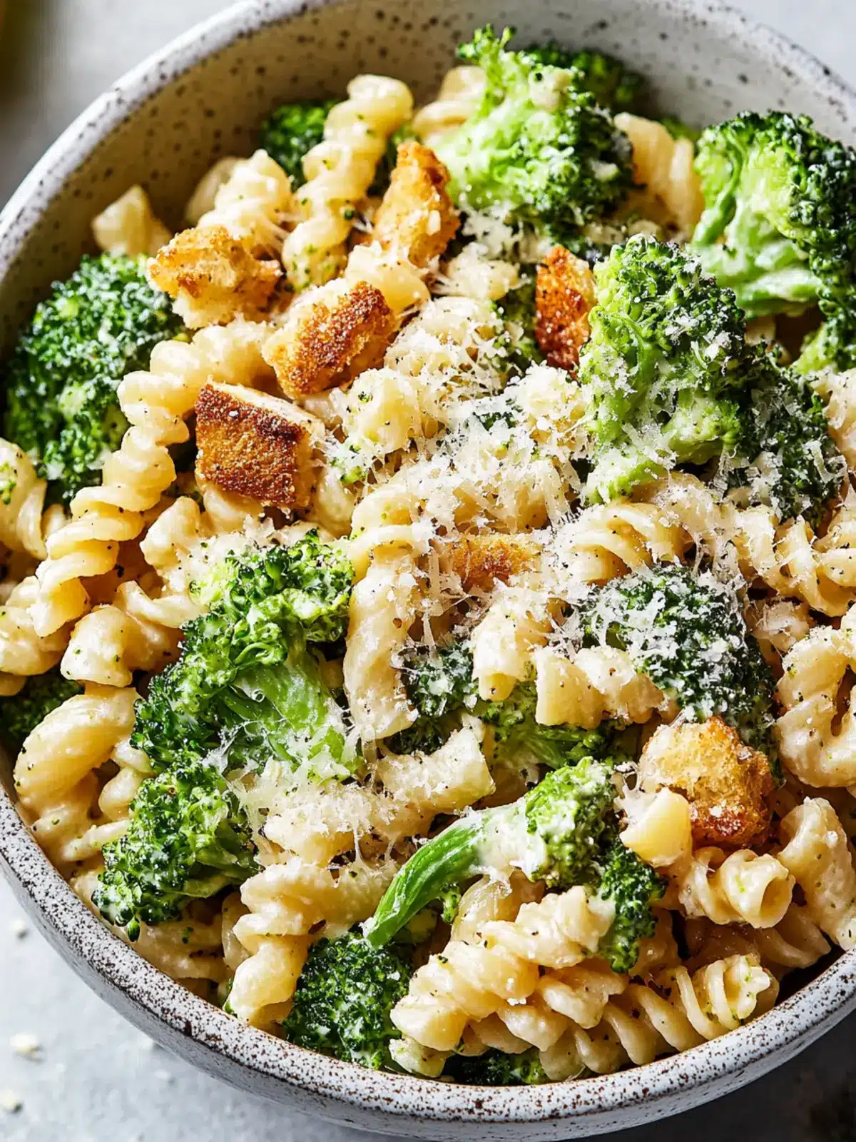 Broccoli Caesar Pasta Salad