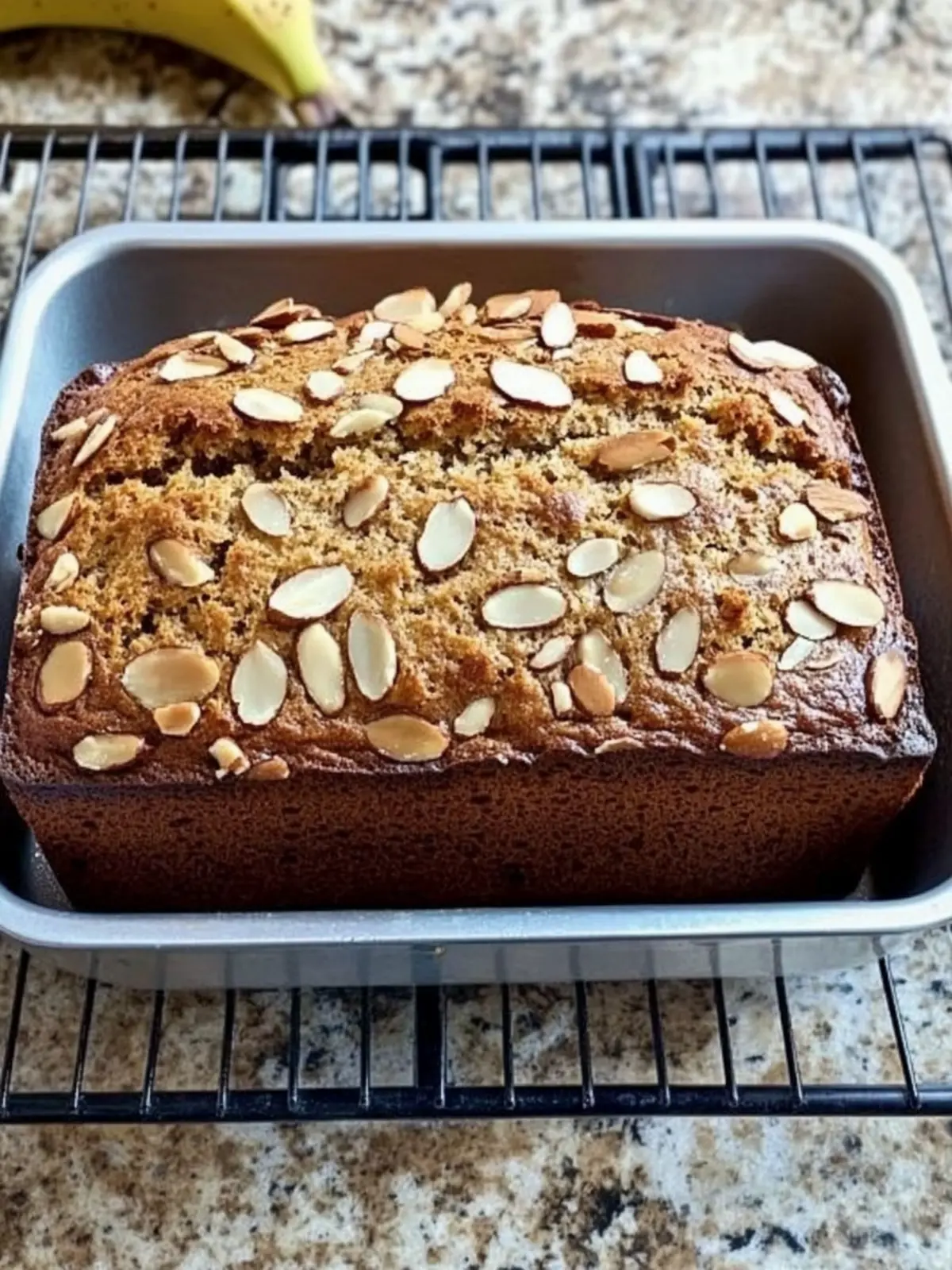 Irresistibly Moist & Crunchy Almond Banana Nut Bread Recipe 4 Almond Banana Nut Bread Moist & Crunchy!