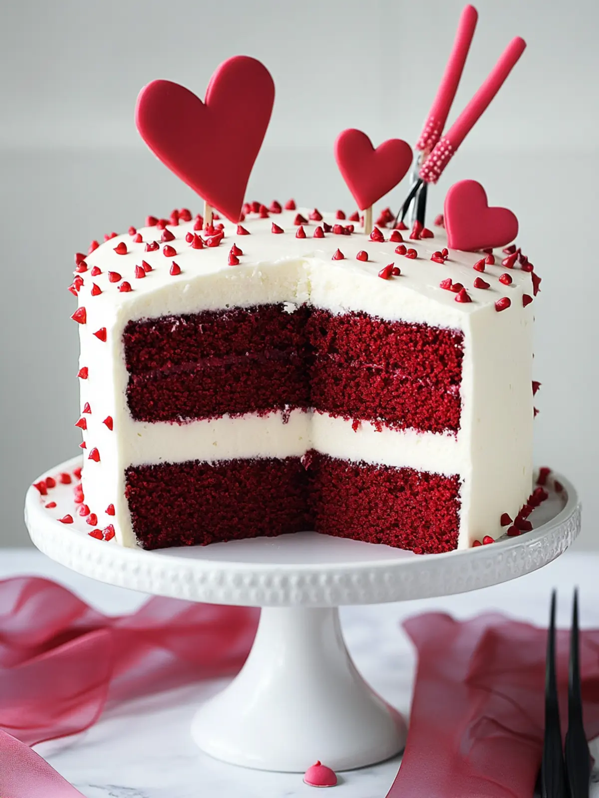 Red Velvet Valentine s Day Cake