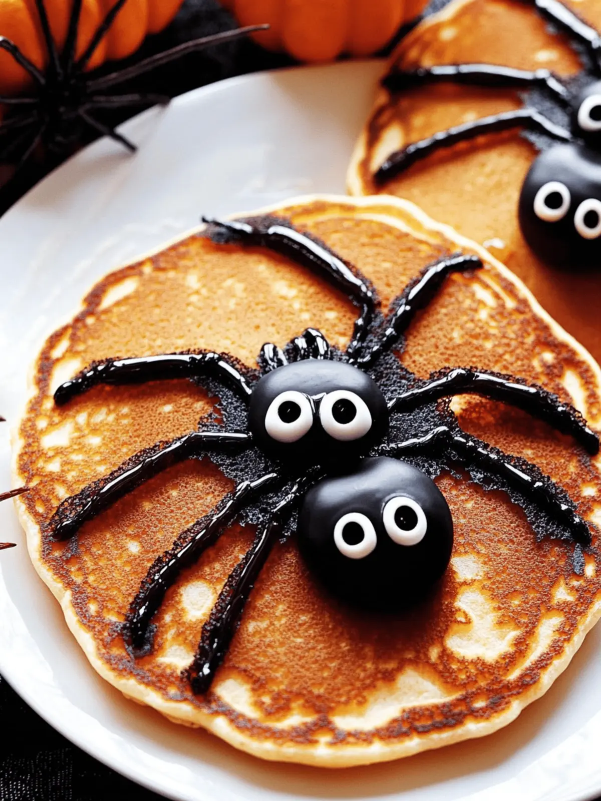 Easy Spider Pancakes Adorable Halloween Breakfast Delight 3 Easy Spider Pancakes Cute Halloween Breakfast Idea