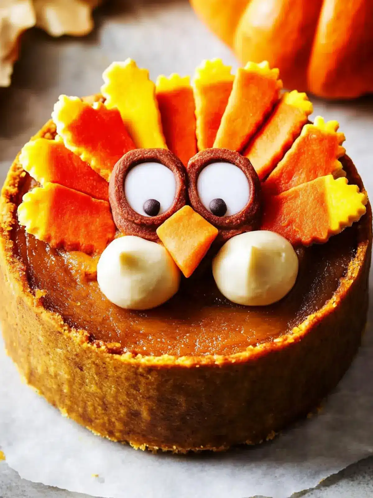 Delightful Pumpkin Pie Turkeys for a Festive Thanksgiving Treat 3 Pumpkin Pie Turkeys