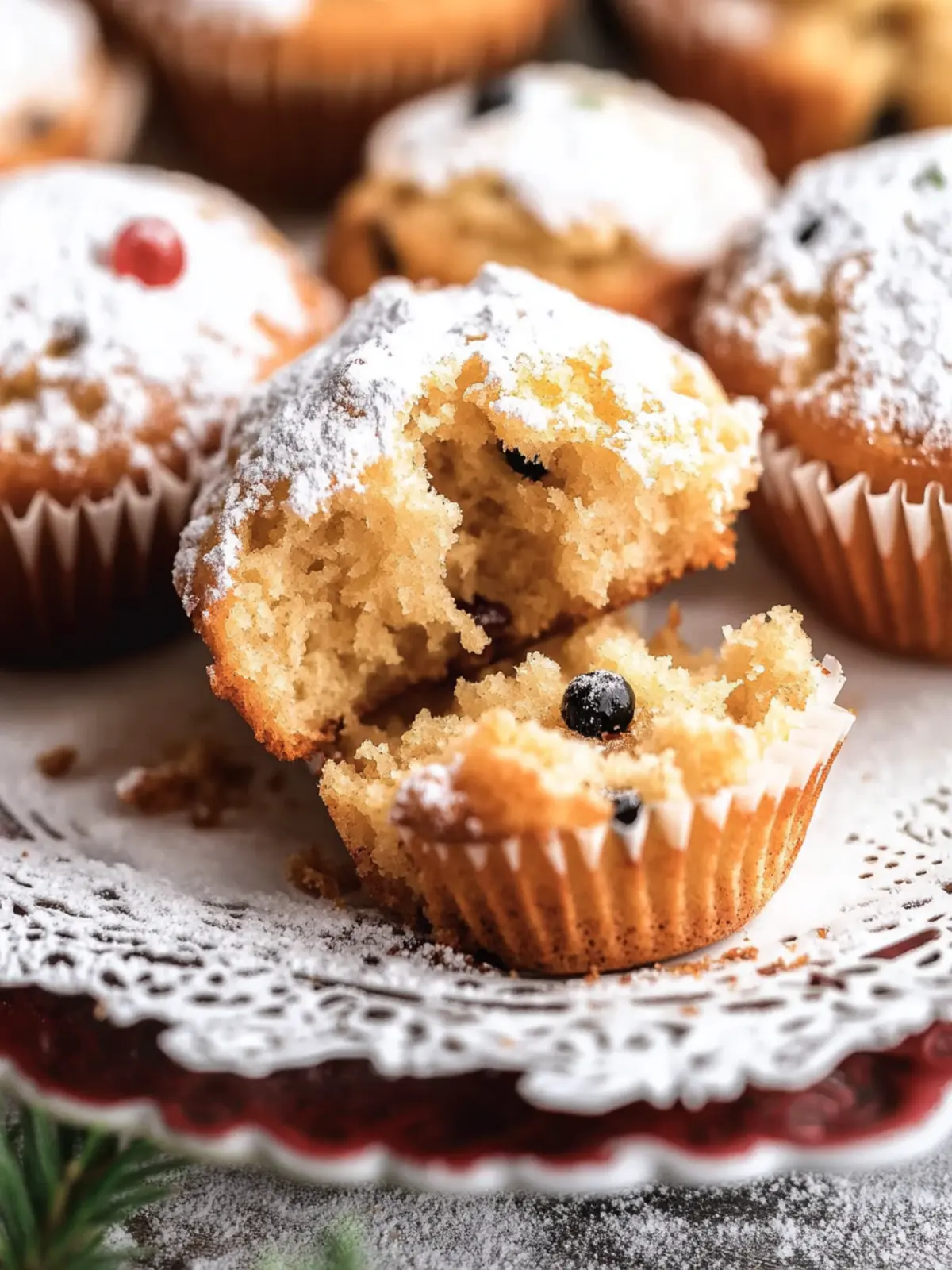 Christmas Stollen Muffins