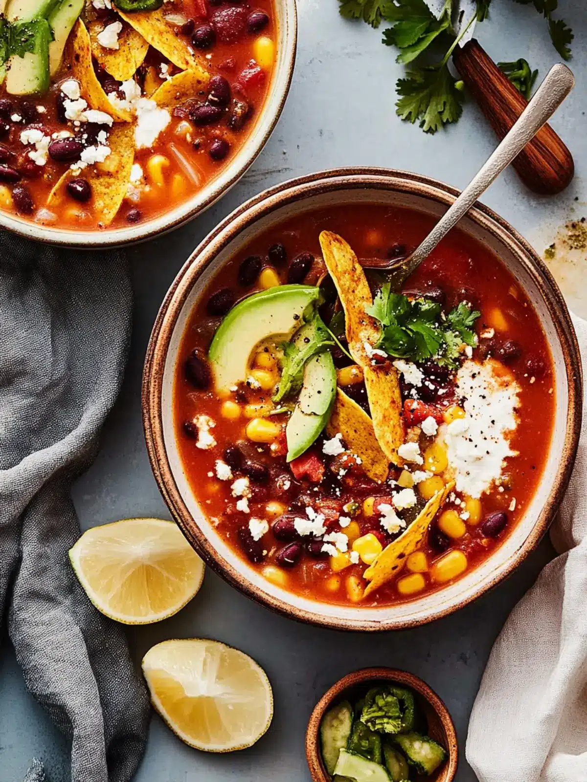 Vegetarian Tortilla Soup