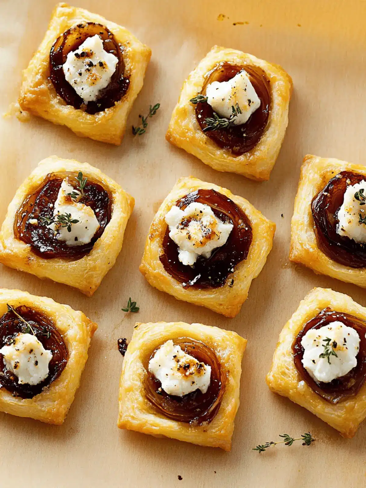 Delicious Caramelized Onion & Goat Cheese Bites to Wow Guests 4 Caramelized Onion & Goat Cheese Bites