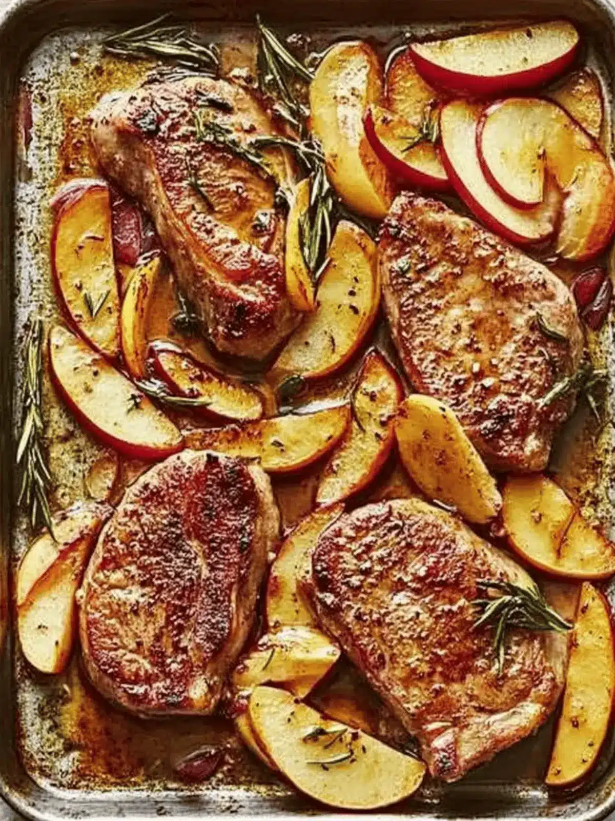 Sheet-Pan Pork Chops With Apples