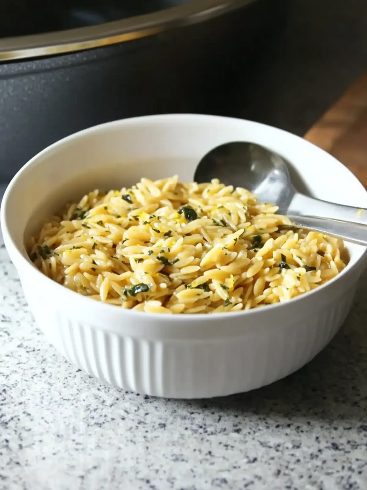 One-Pot Lemon Butter Orzo Recipe