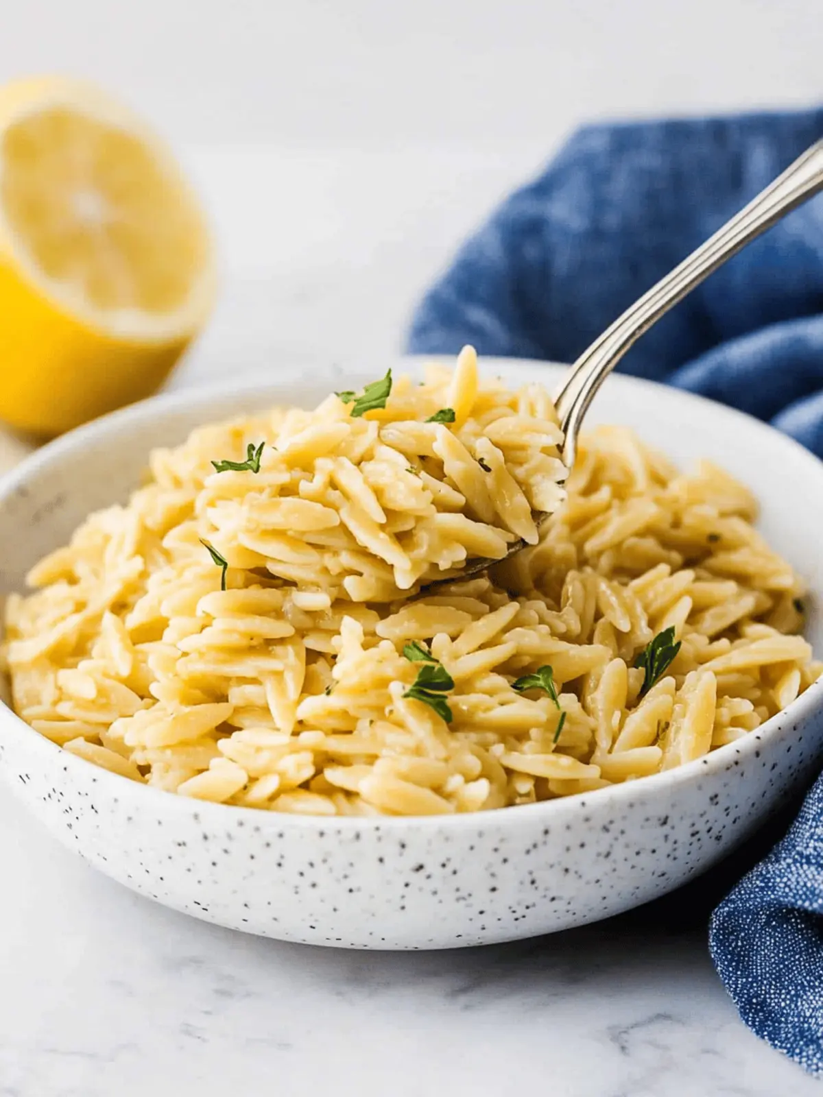 Garlic Lemon Orzo - Savor the Best