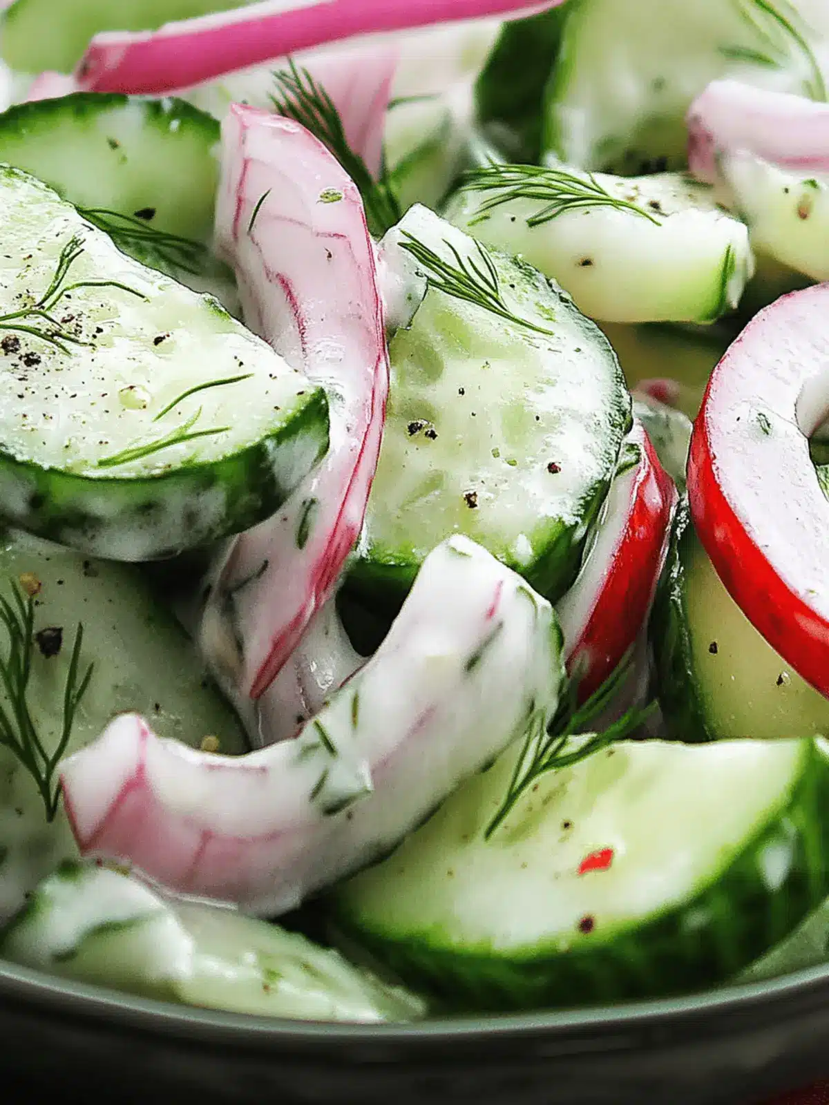 Fresh Creamy Cucumber Salad with a Zesty Twist You ll Love 4 Fresh Creamy Cucumber Salad with a Zesty Twist