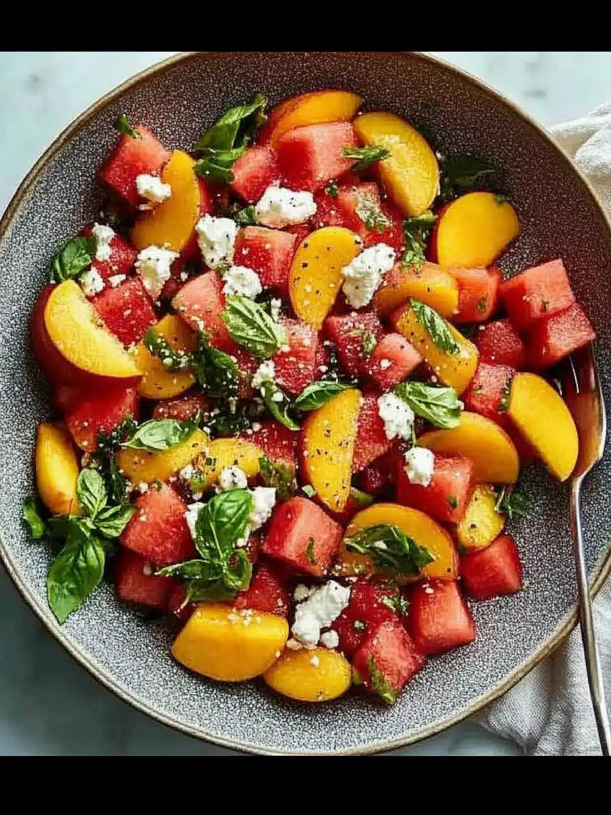 Juicy Watermelon Peach Salad Your Summer Refreshment Delight 4 Juicy Watermelon Peach Salad