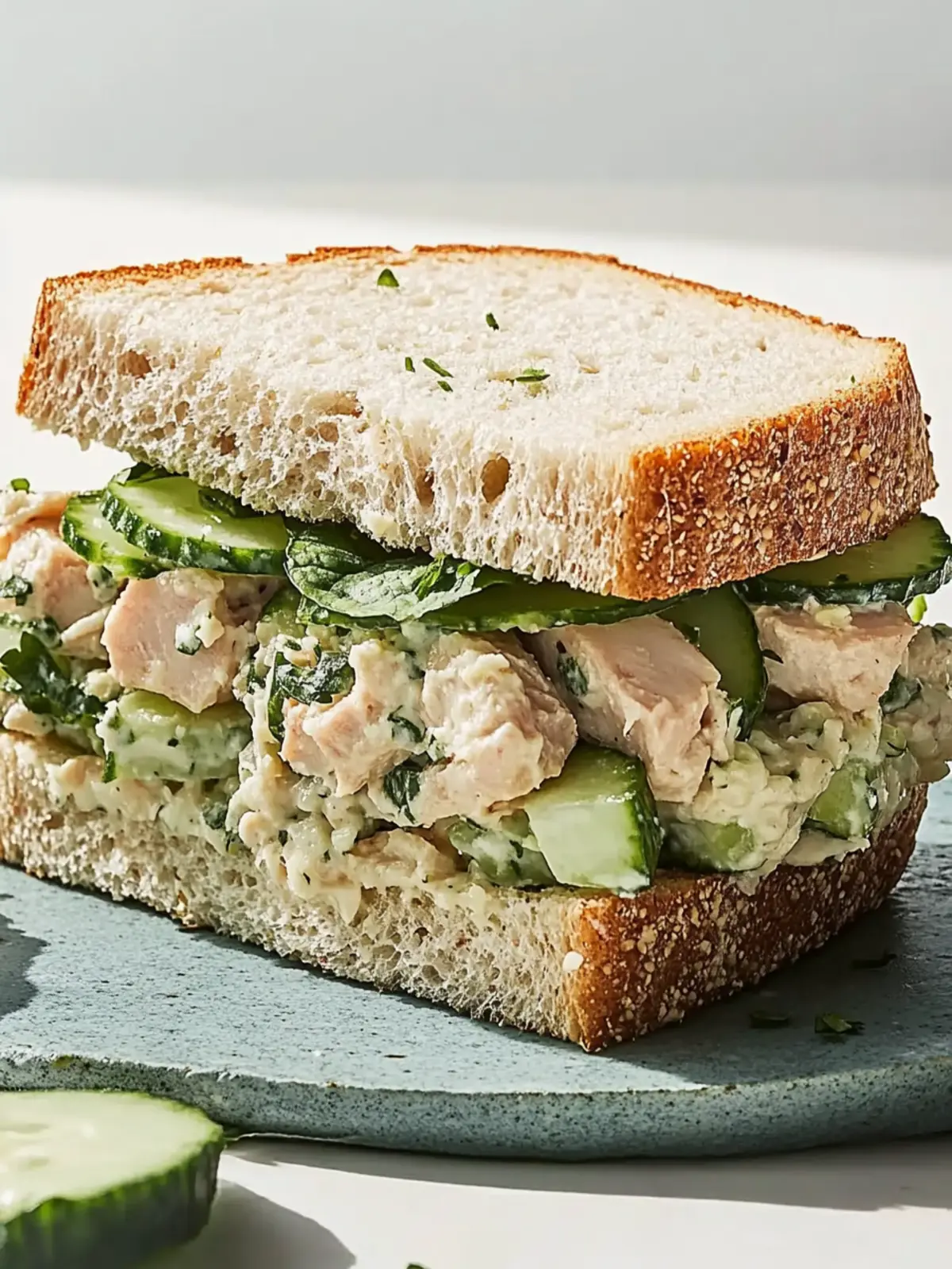 Delicious Cucumber Tuna Salad Sandwich for a Fresh Twist 3 Cucumber Tuna Salad Sandwich