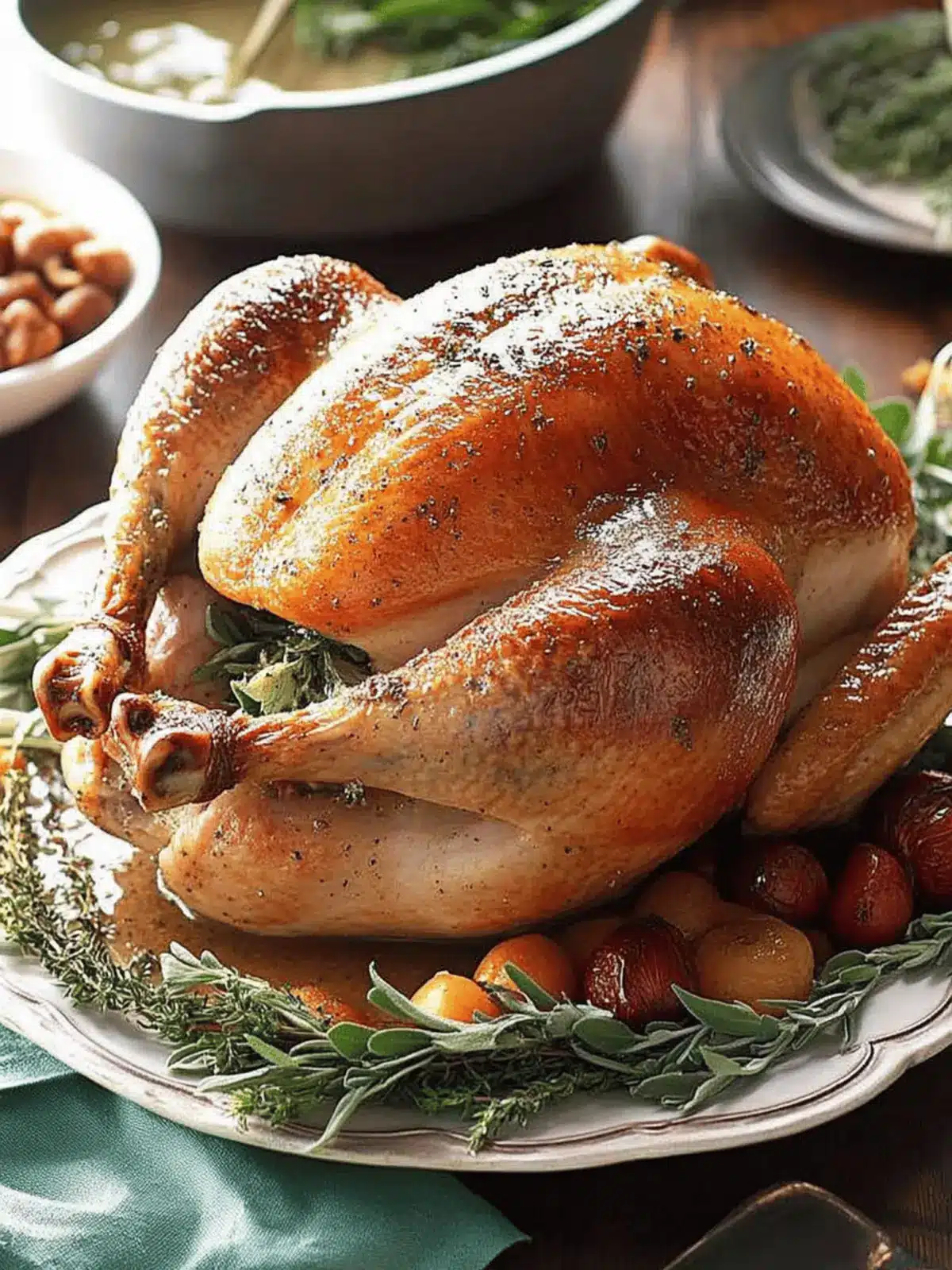 Savory Roasted Sage Turkey with Vegetable Gravy Delight 2 Roasted Sage Turkey with Vegetable Gravy