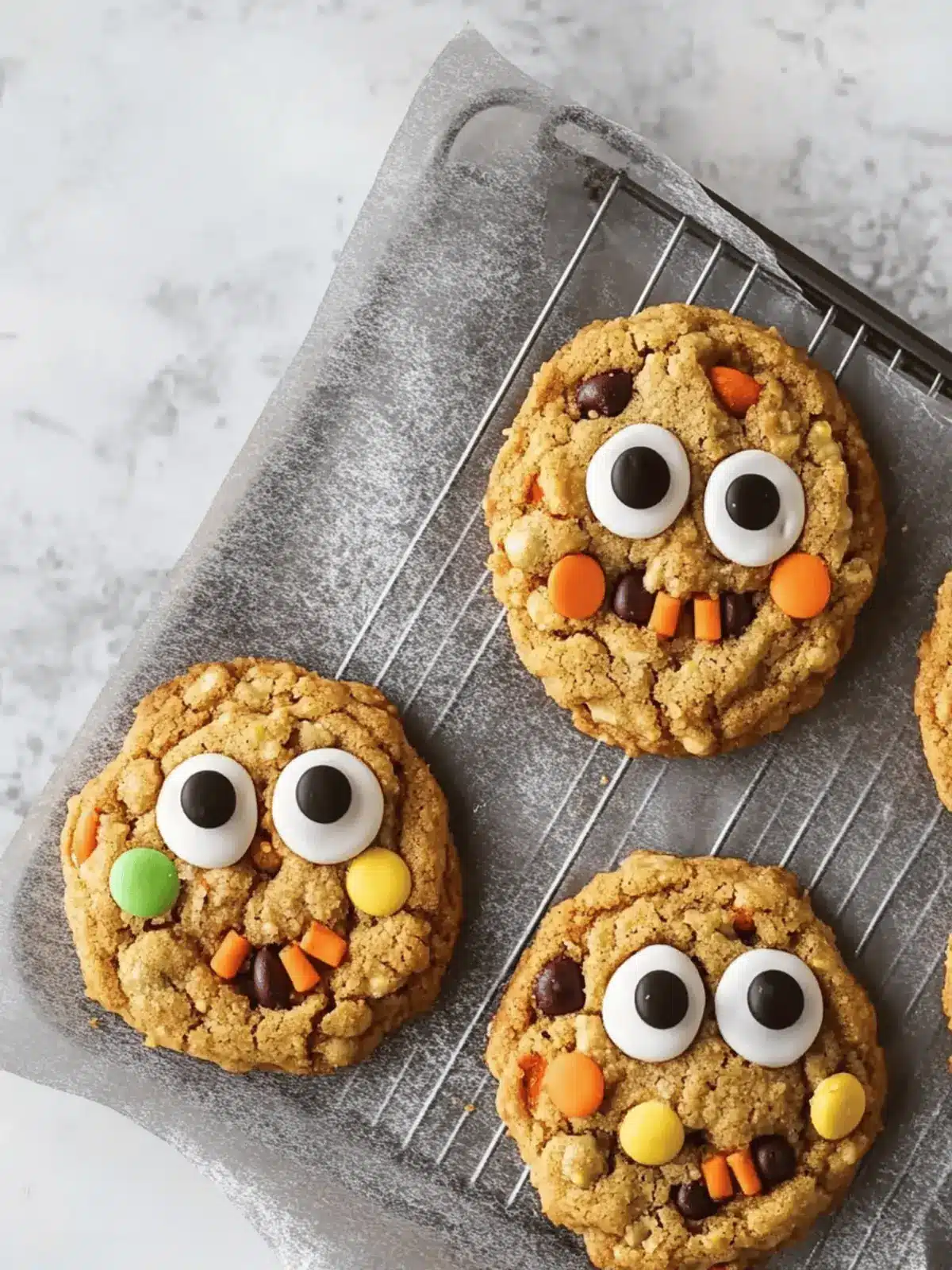 Chewy Halloween Monster Cookie