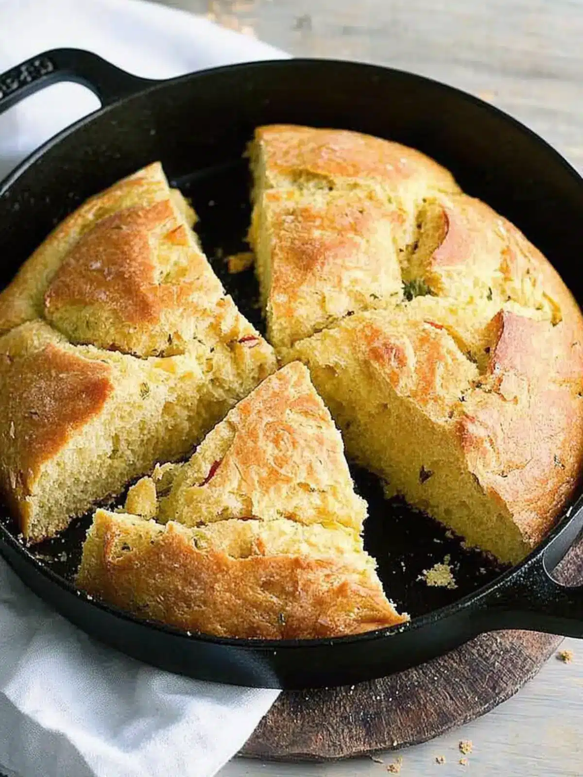 Skillet Herb Bread