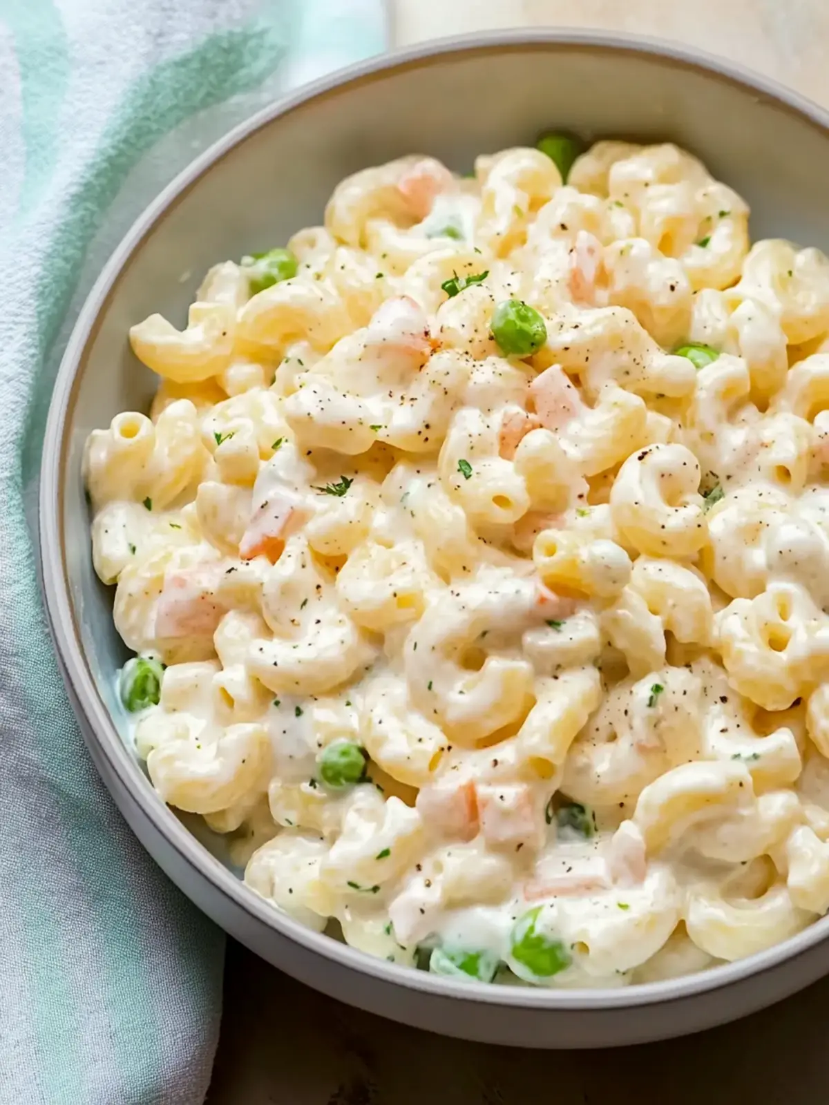 Tangy and Creamy Macaroni Salad