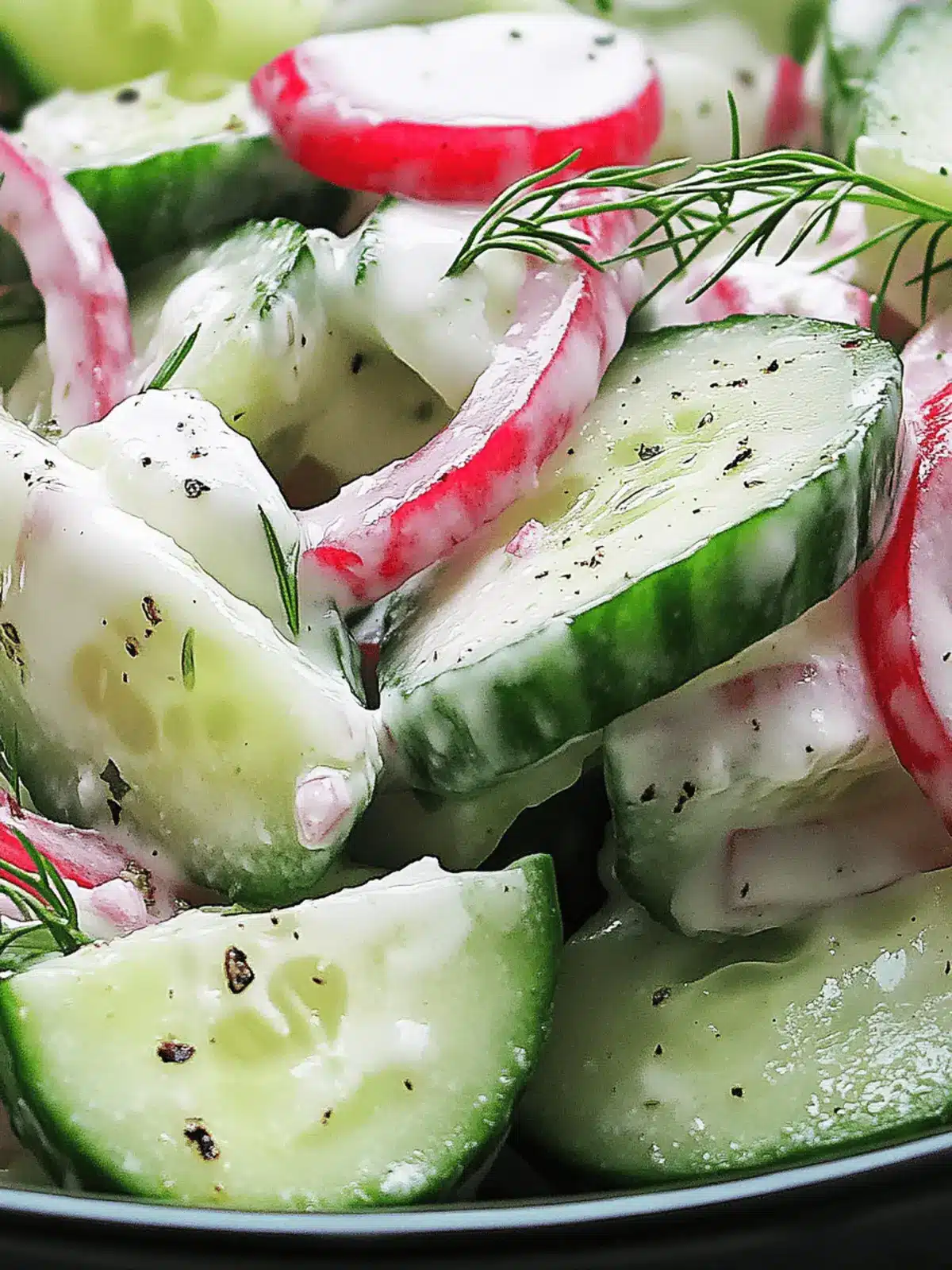 Fresh Creamy Cucumber Salad with a Zesty Twist You ll Love 2 Fresh Creamy Cucumber Salad with a Zesty Twist