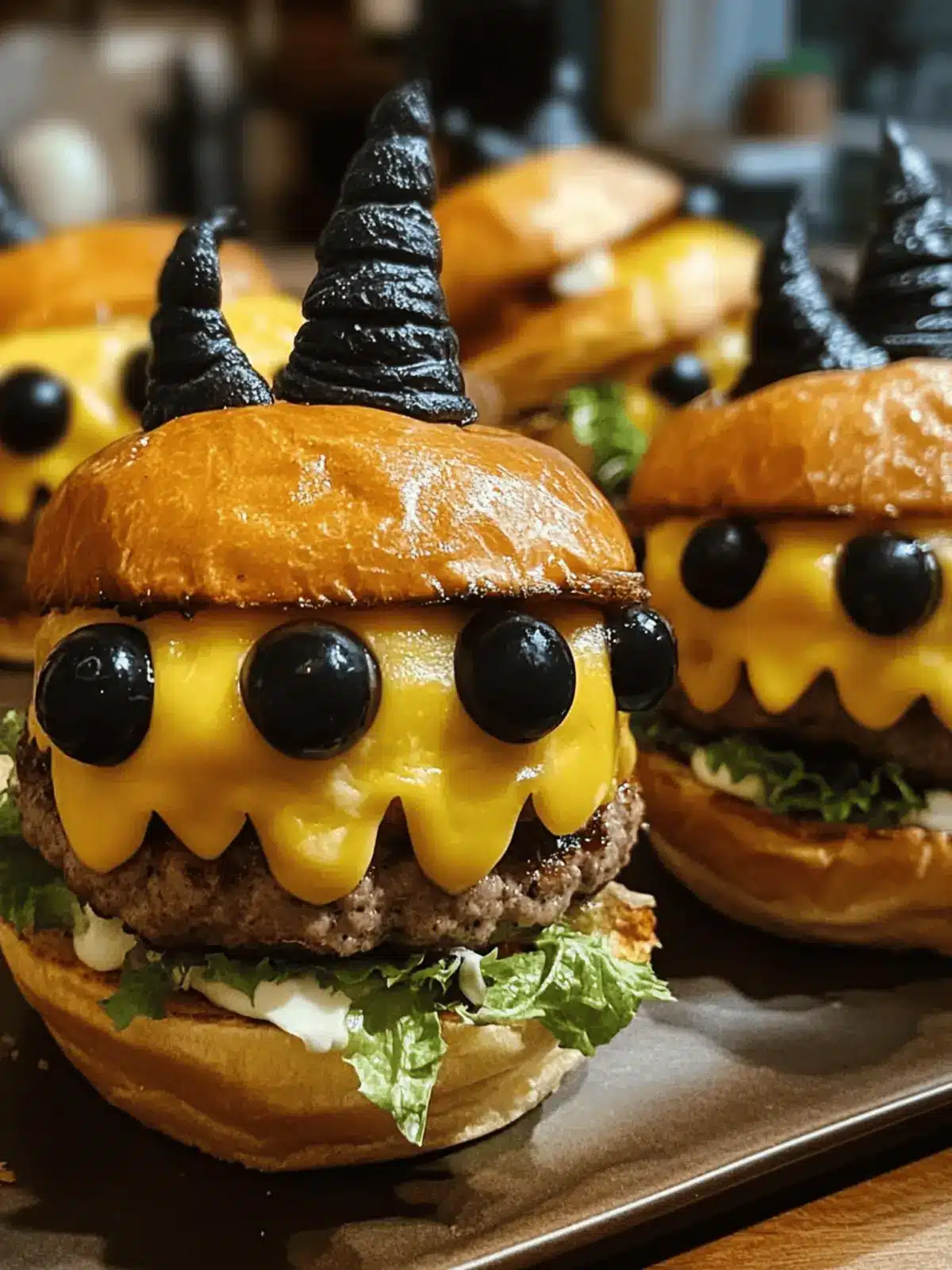 Spooky Monster Burgers Halloween