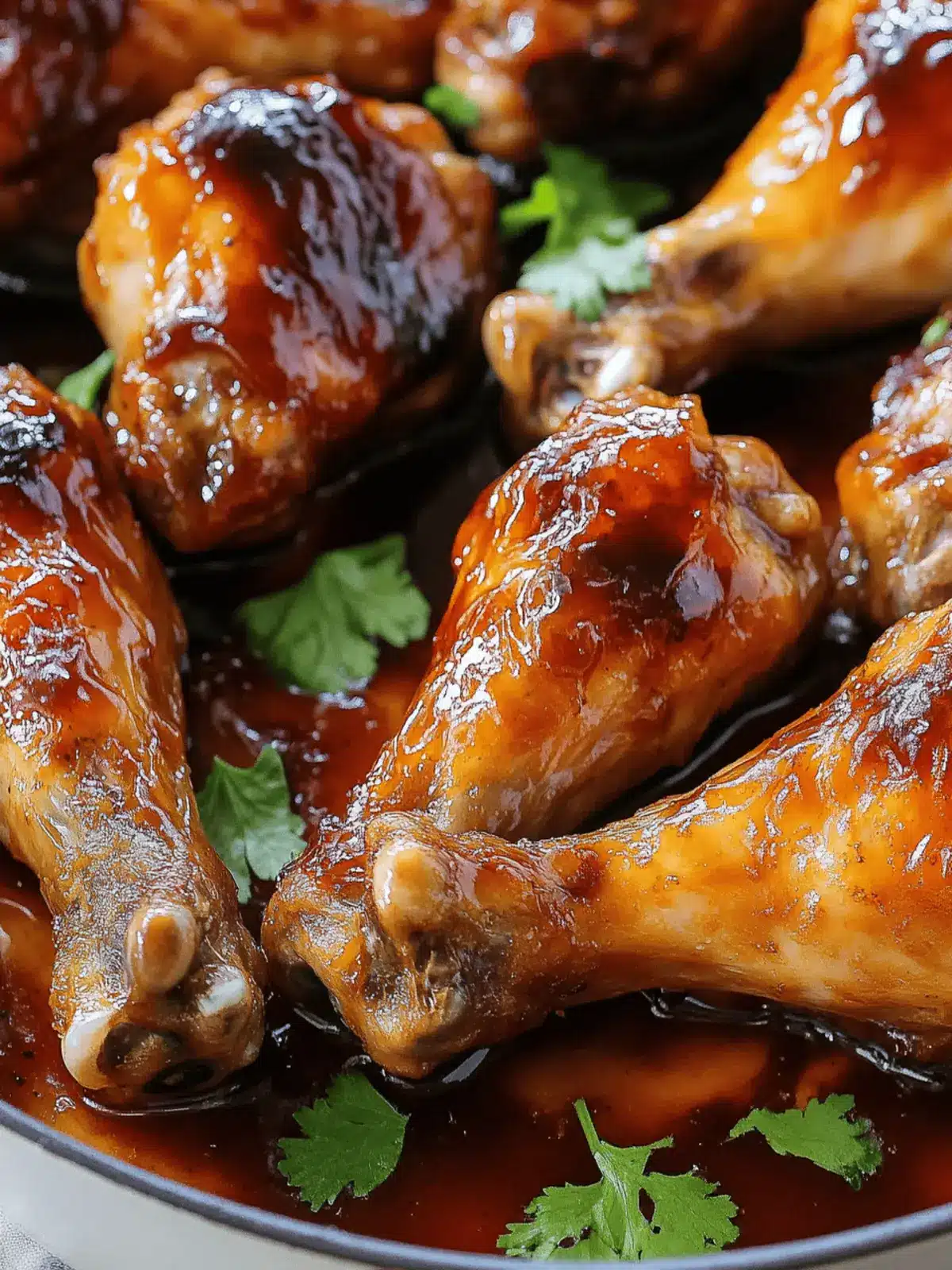 Sweet and Savory Caramelized Chicken Drumsticks & Wings