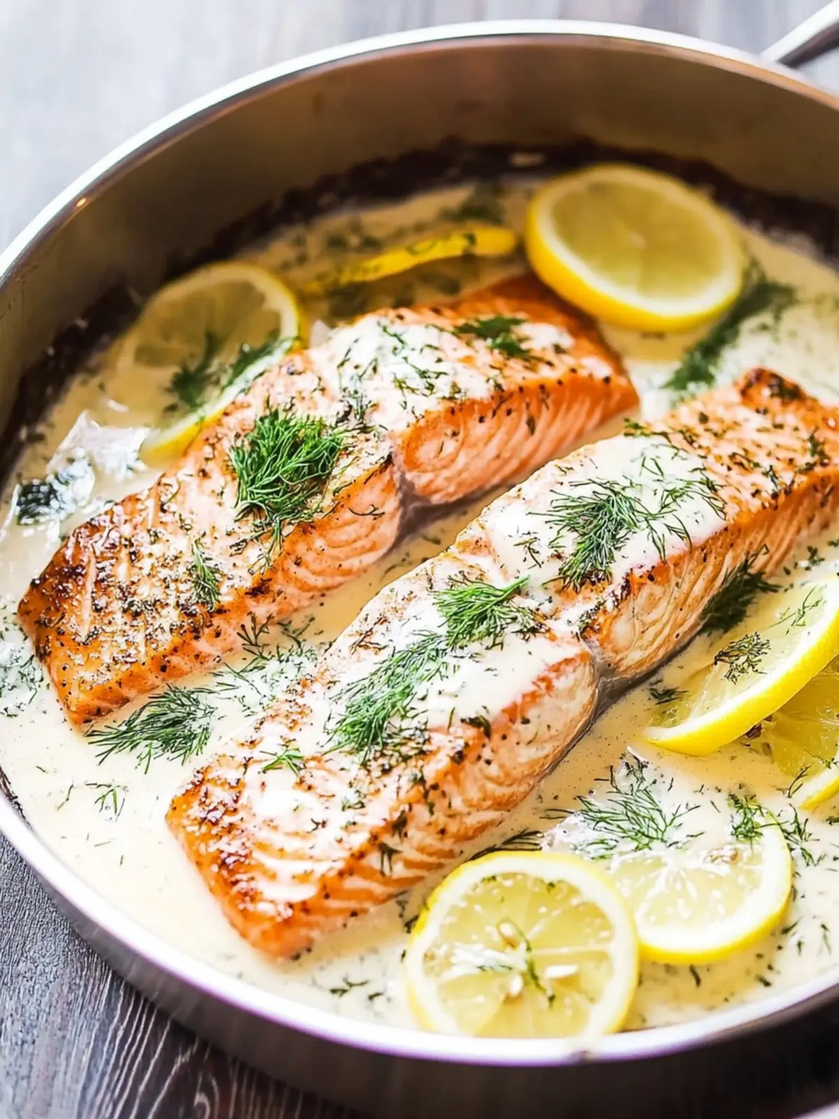 Creamy Lemon Dill Salmon