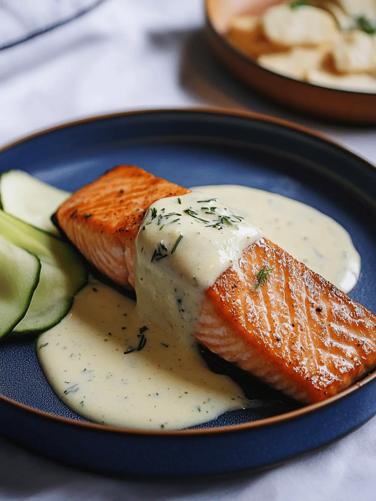 Elevate Your Dinner: Salmon with Norwegian Butter Sauce Bliss 2 Salmon with Norwegian Butter Sauce (Sandefjordsmør)