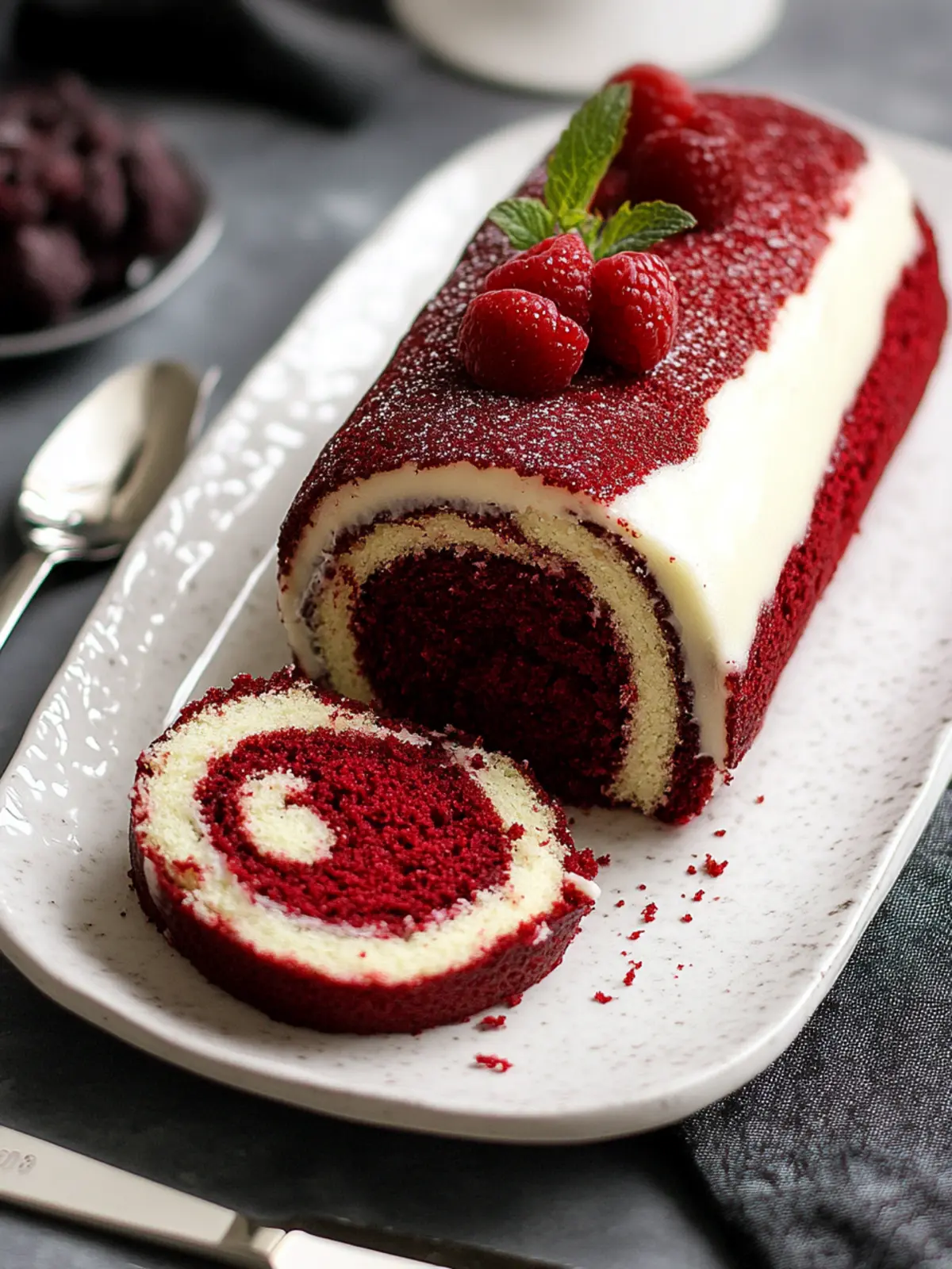 Delicious Red Velvet Cake Roll A Stunning Dessert Surprise 4 Red Velvet Cake Roll