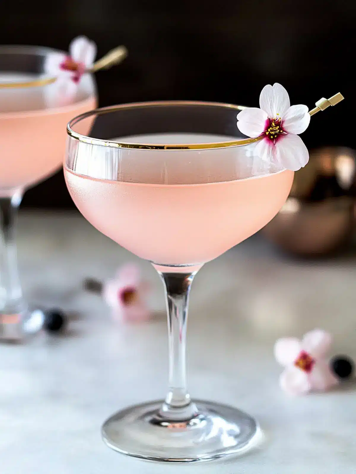 The Pink Cherry Blossom Maraschino Liqueur Cocktail