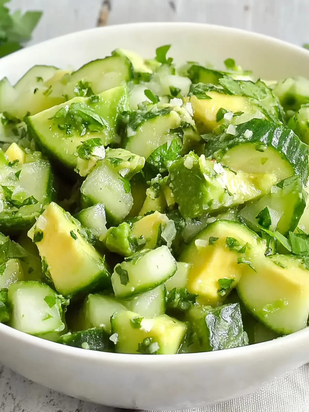 Cucumber and Avocado Salad