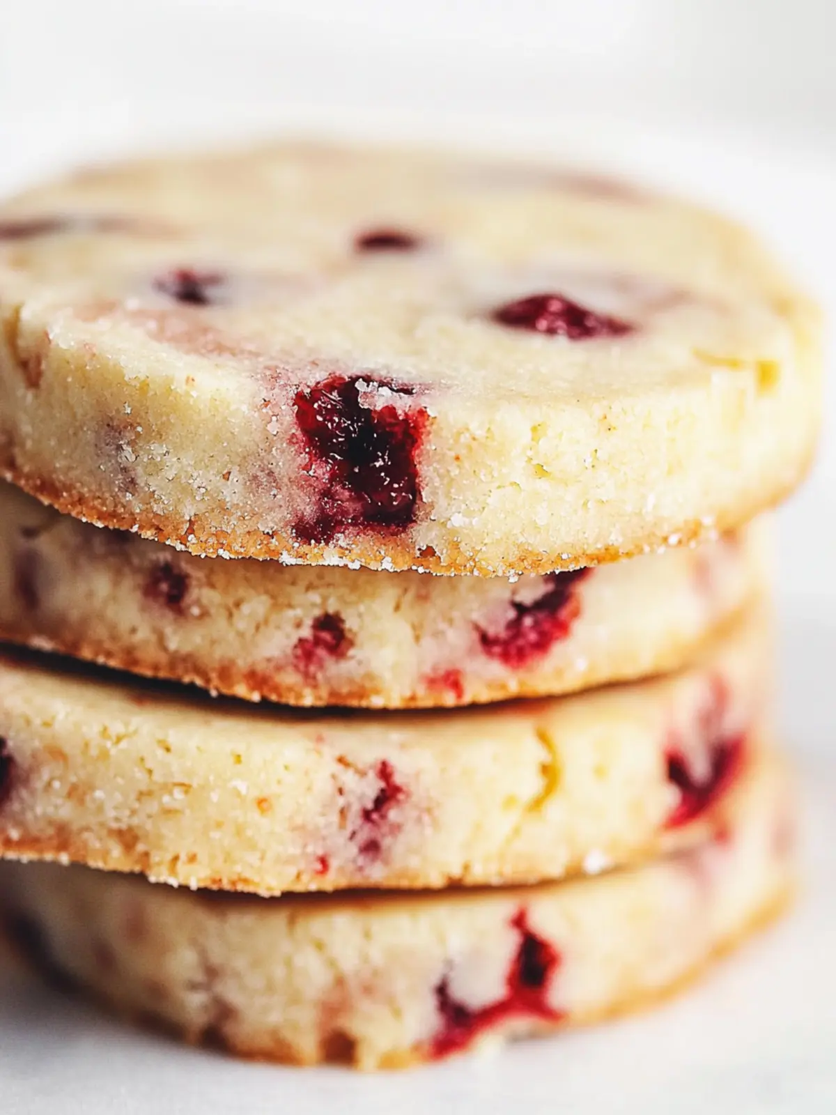 Cranberry Orange Shortbread Cookies