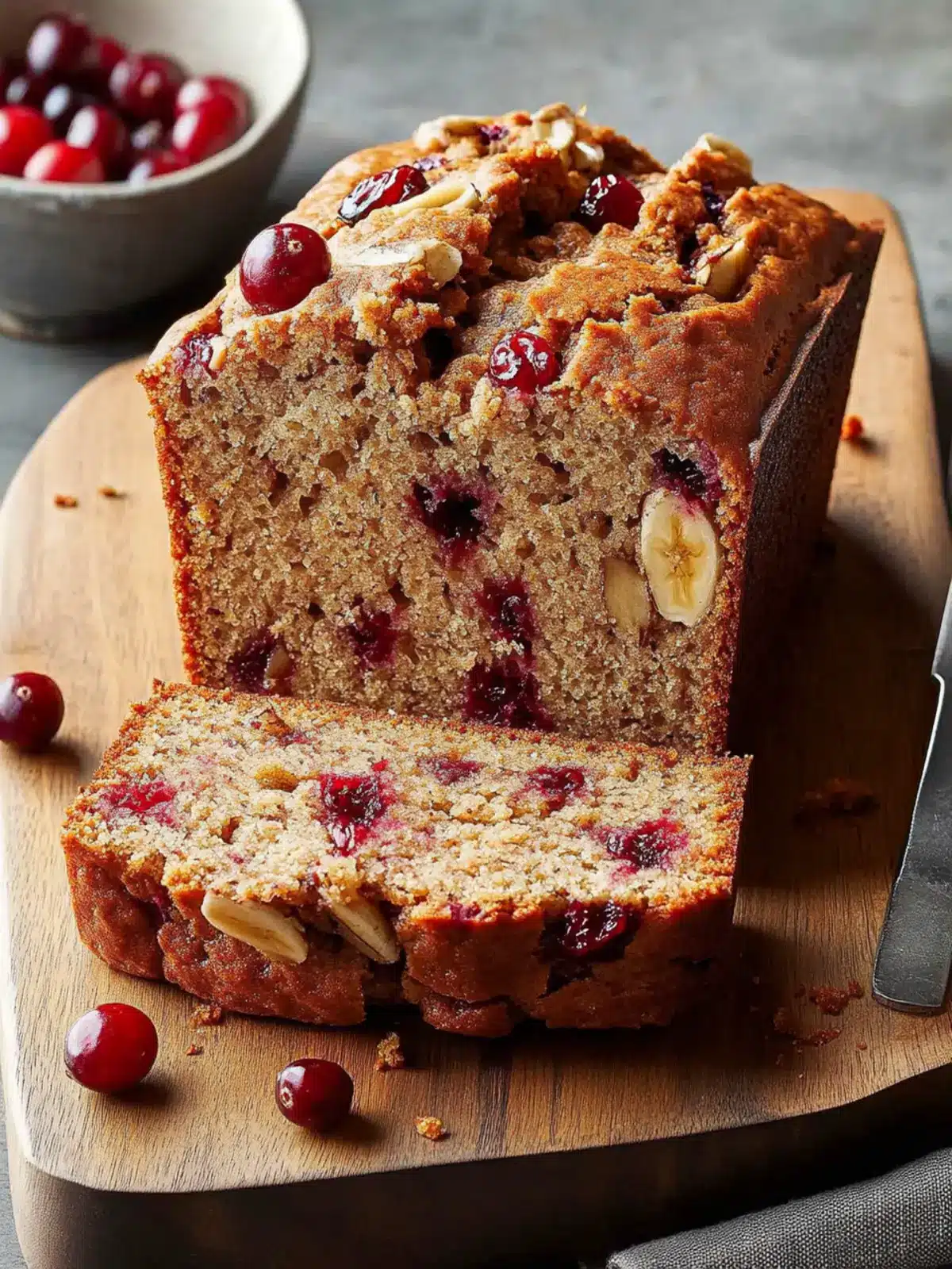Moist Double Cranberry Banana Bread for Joyful Mornings 4 Double Cranberry Banana Bread