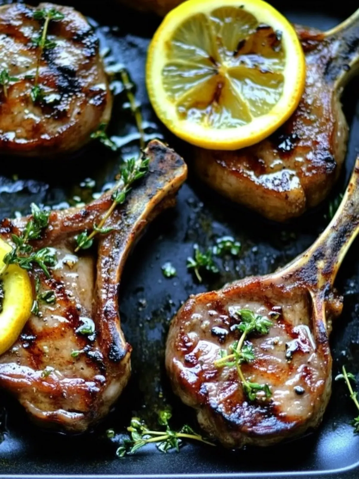 Easy Lemon Thyme Lamb Chops