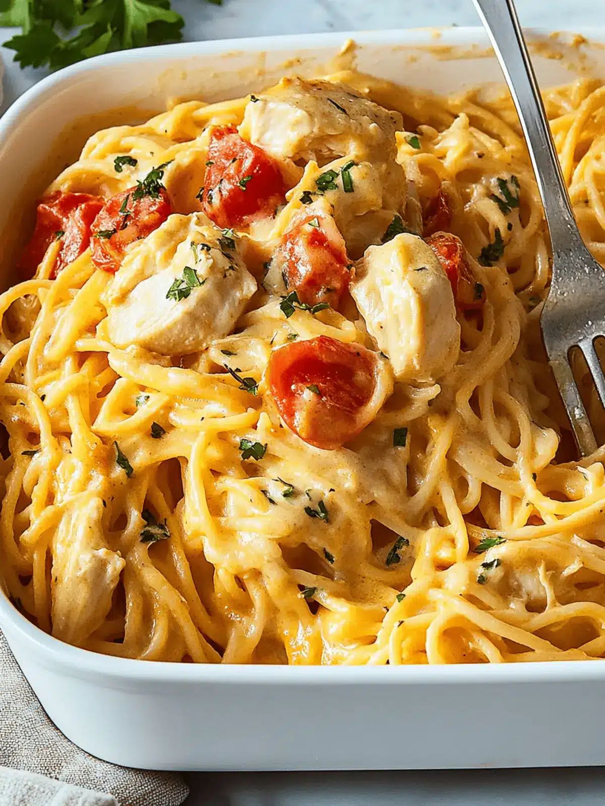 Cheesy Chicken Spaghetti Casserole for Quick Cozy Dinners 2 Chicken Spaghetti