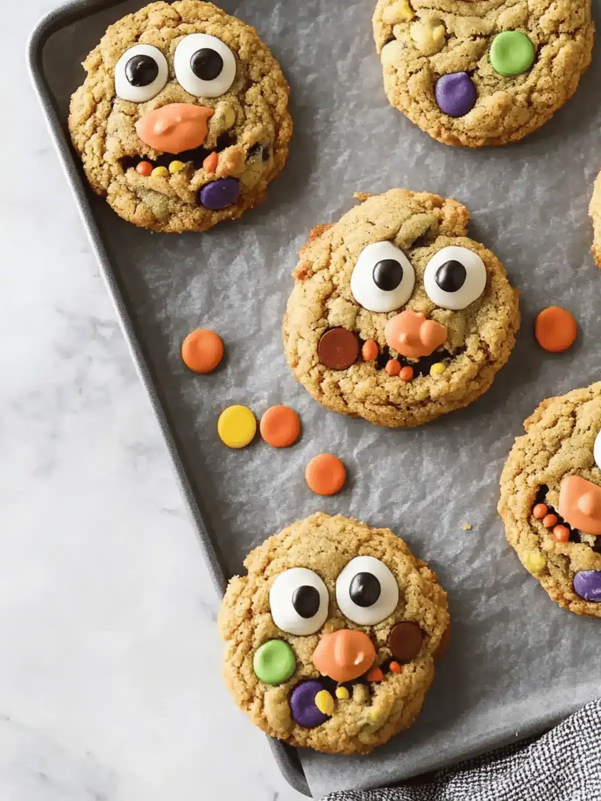 Chewy Halloween Monster Cookie