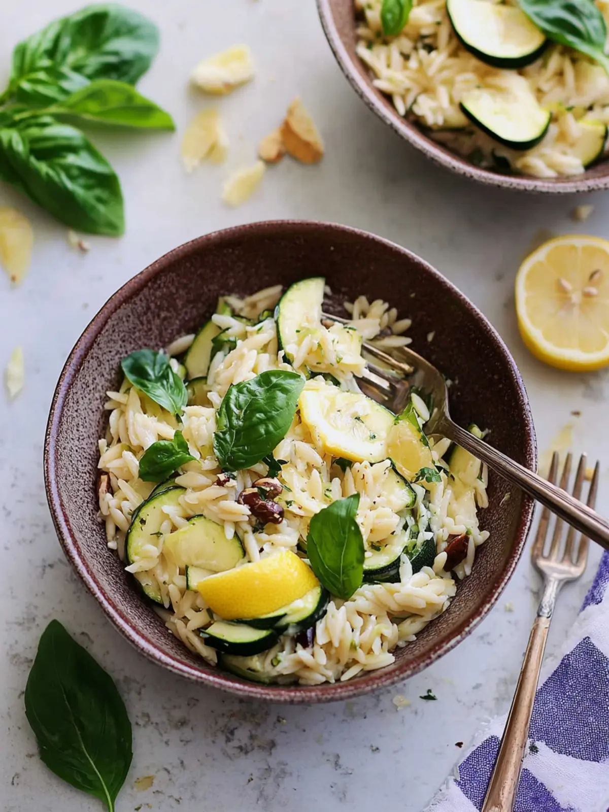 Zucchini Lemon Orzo