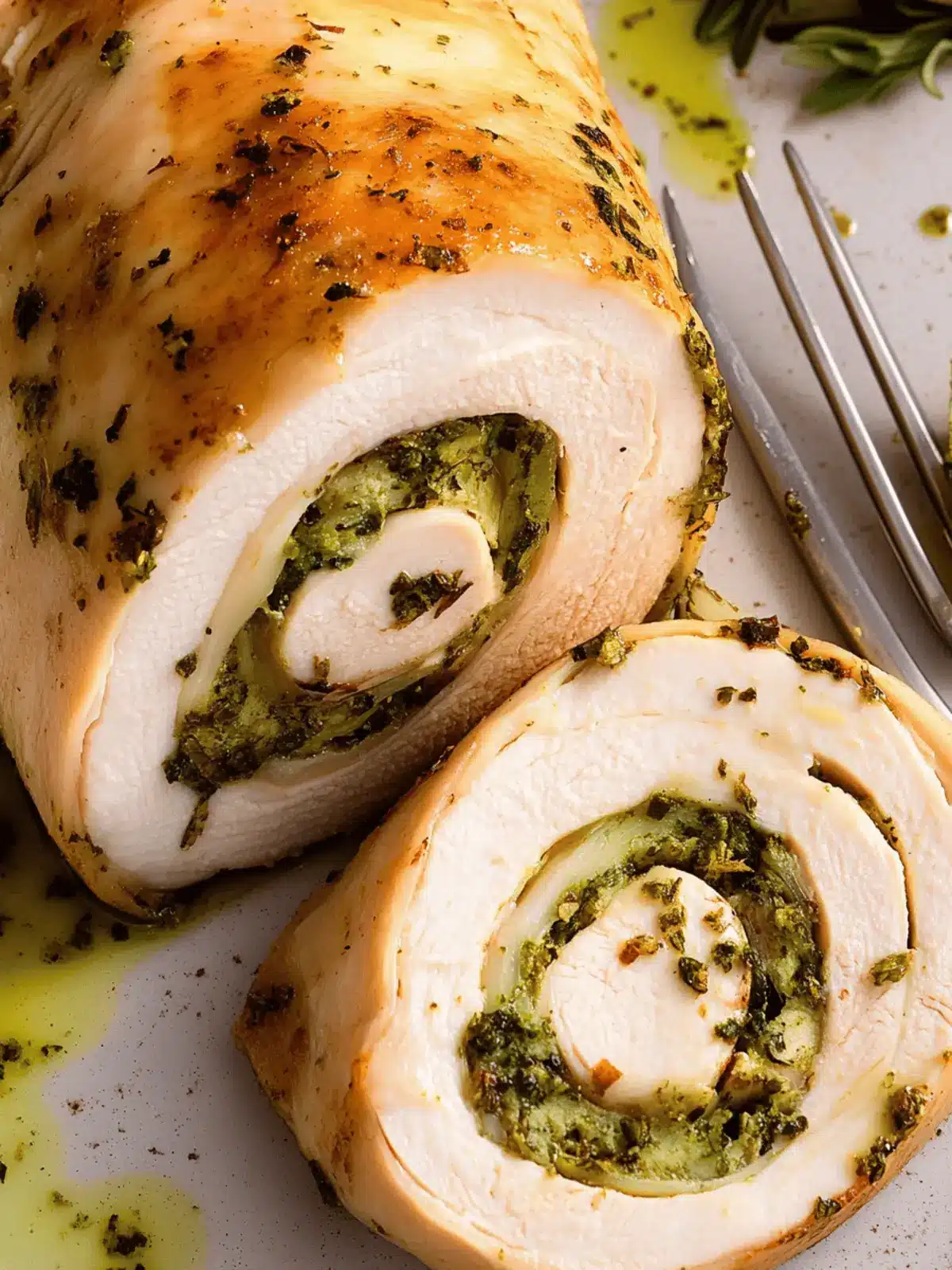 Garlic & Herb Turkey Roulade