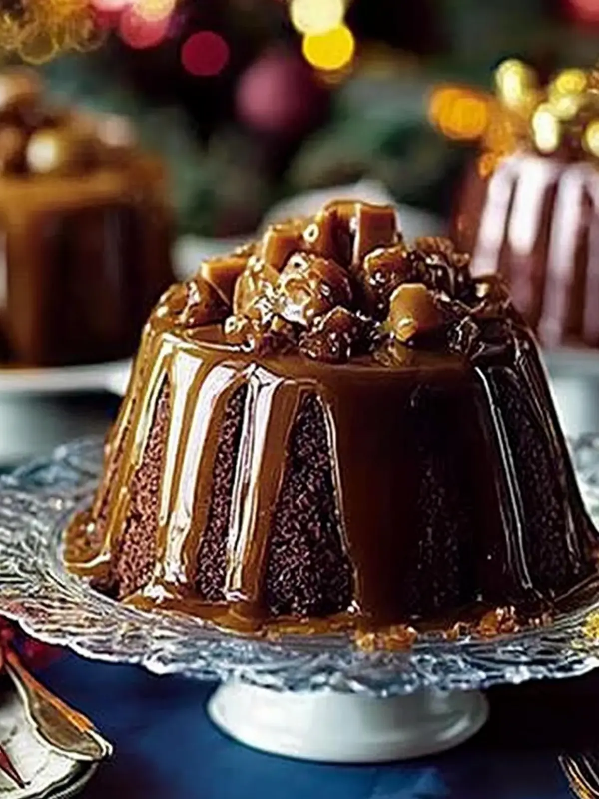 Blitz-&-bake sticky toffee Christmas pud