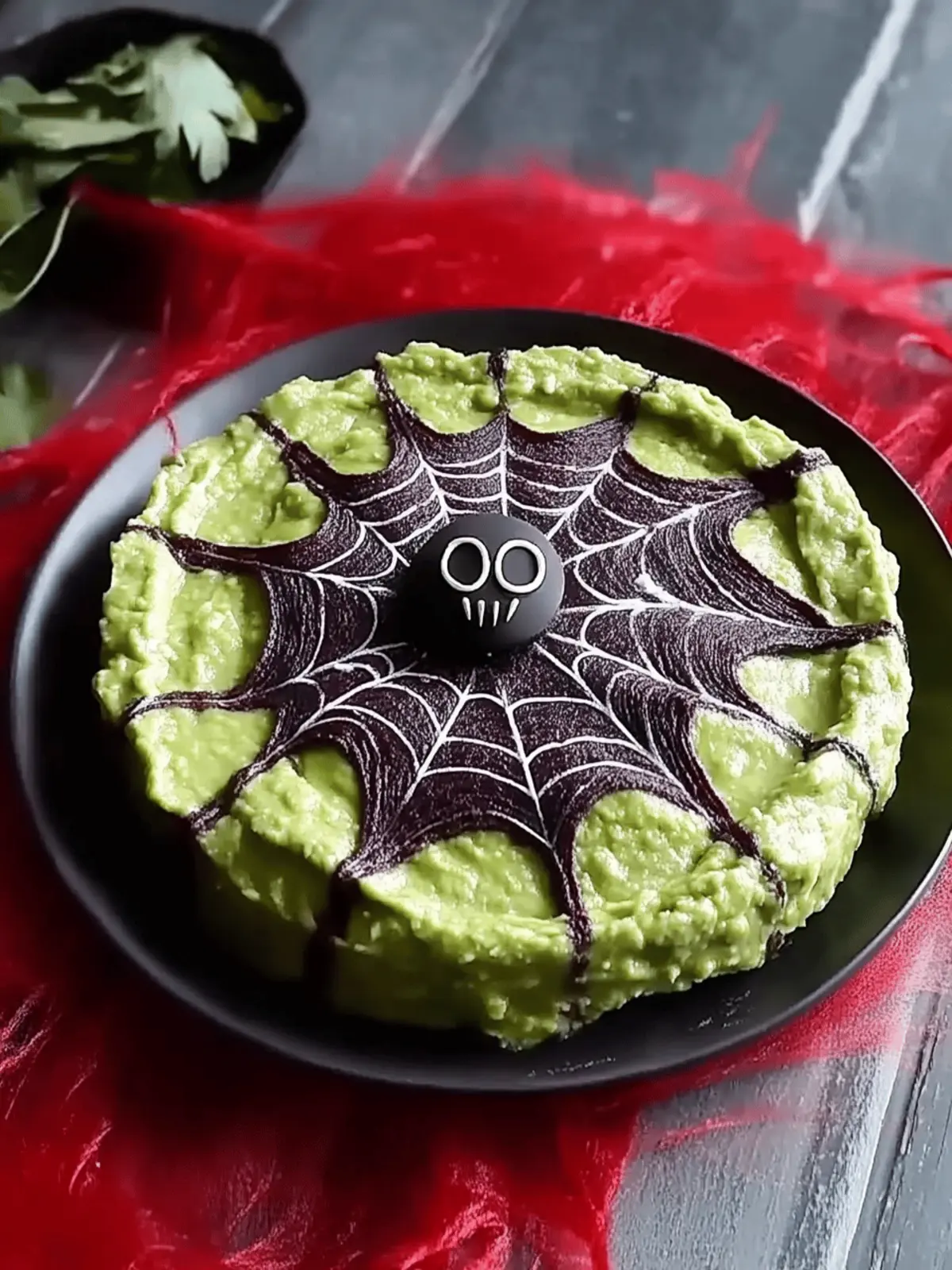 Spooky Spider Web Guacamole Dip Perfect for Halloween Fun 3 Spooky Spider Web Guacamole Dip