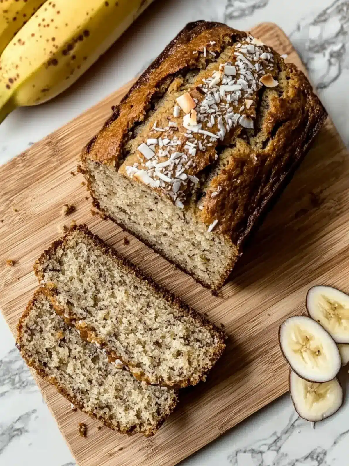 Coconut Banana Bread (Easy Recipe)