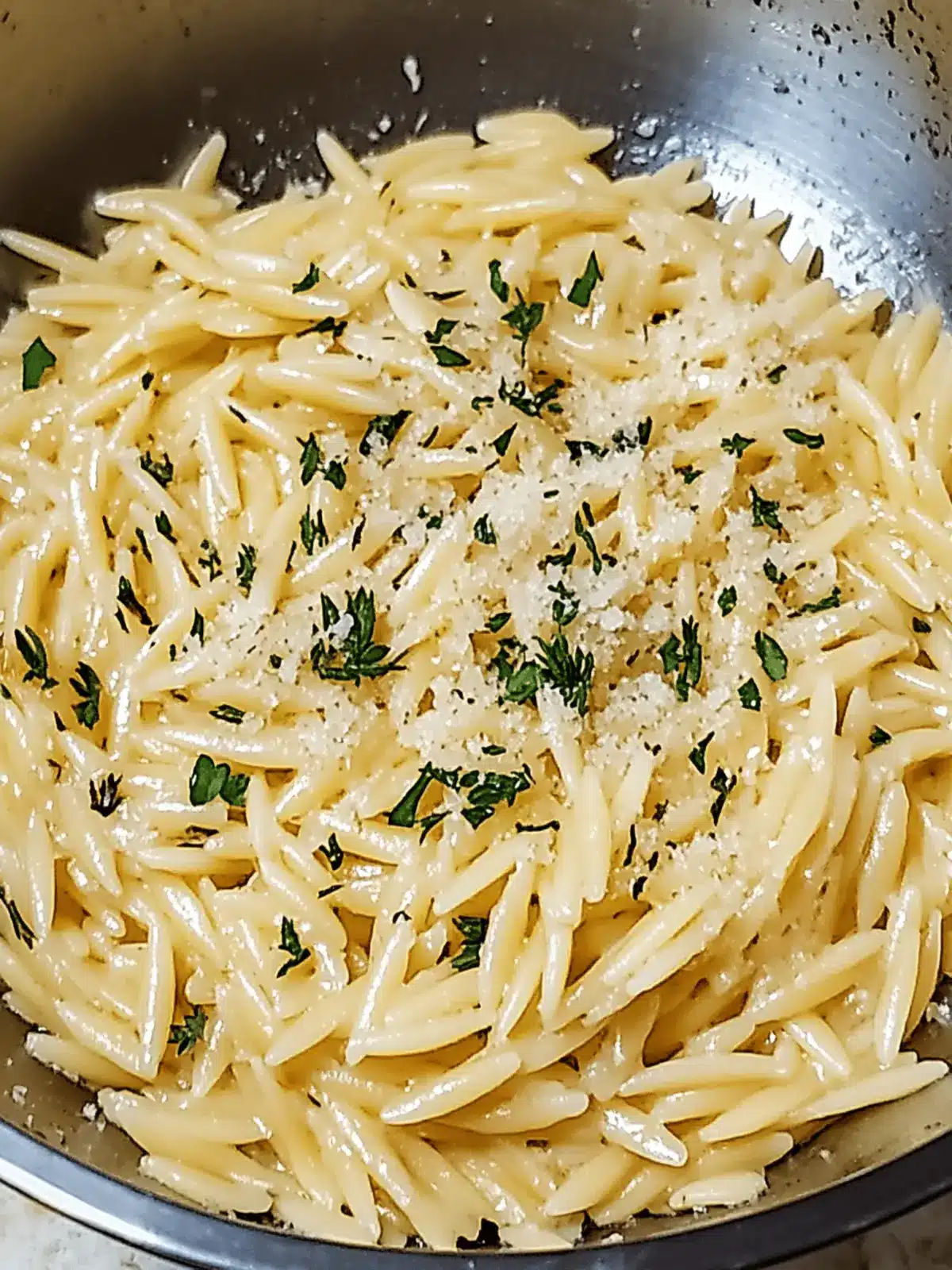 Creamy Garlic Parmesan Orzo Pasta Recipe for Comfort Lovers 4 Garlic Parmesan Orzo Pasta Recipe