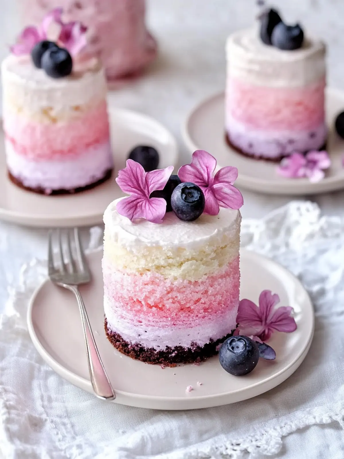 Mini Ombre Cakes