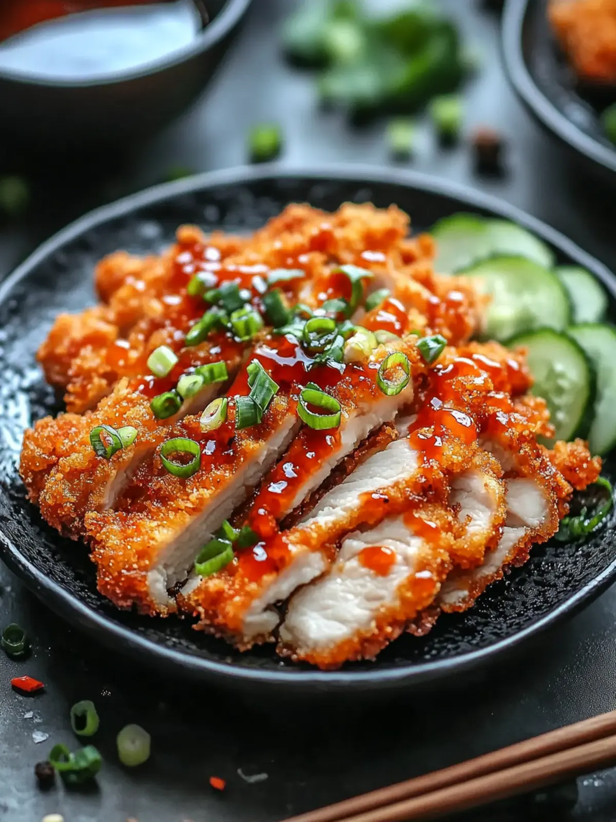 Spicy Korean Chicken Katsu: Crispy Crunch with a Fiery Twist