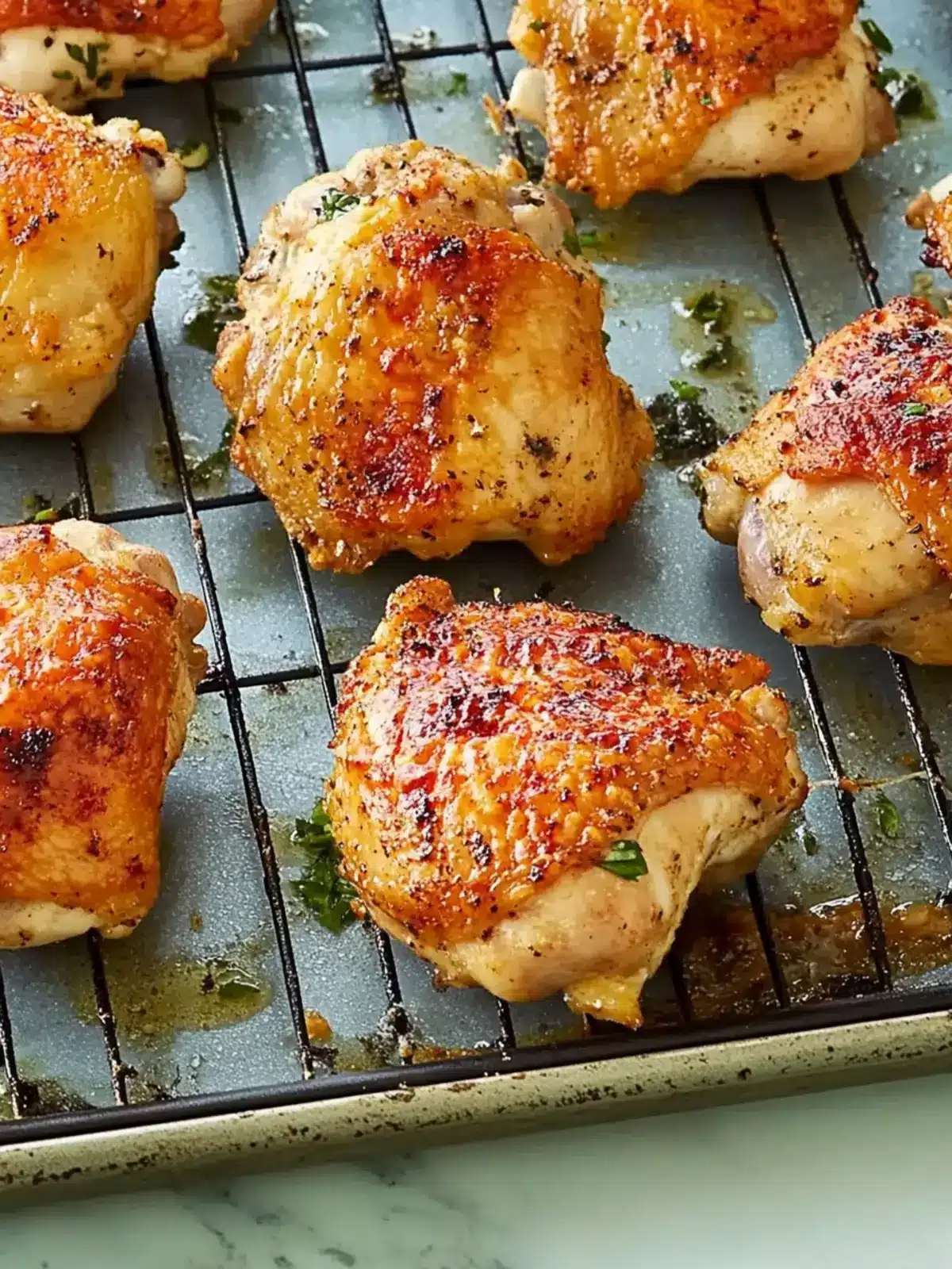 Crispy Baked Chicken Thighs